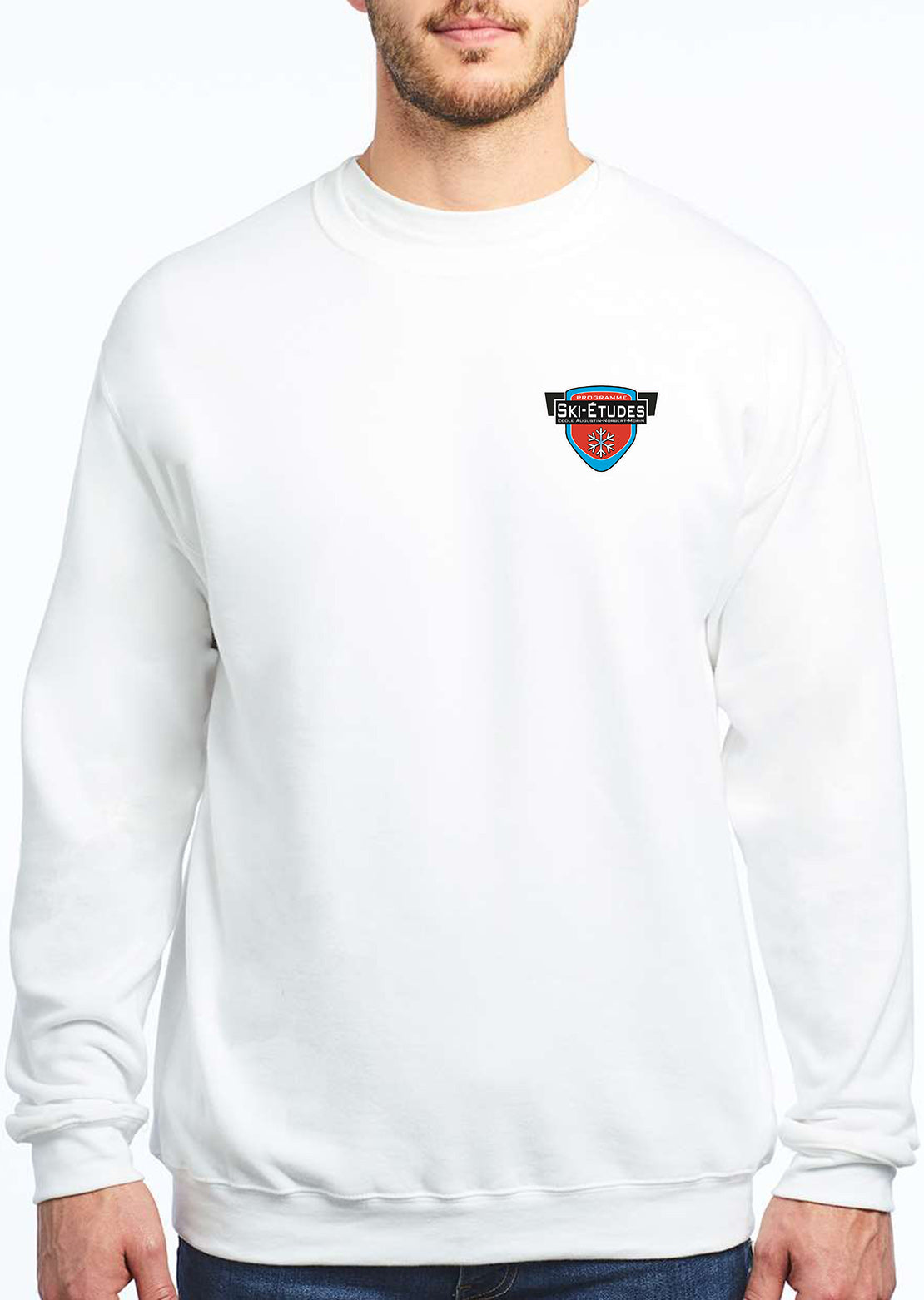 AN-Morin X Ski Crewneck Unisex White