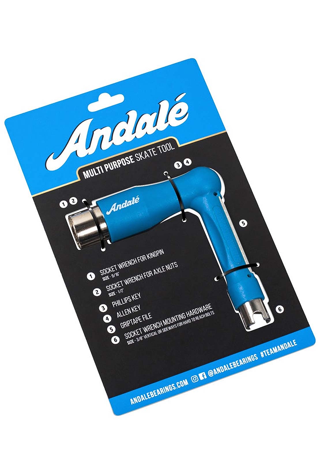 Andale Multi Purpose Skate Tool Blue