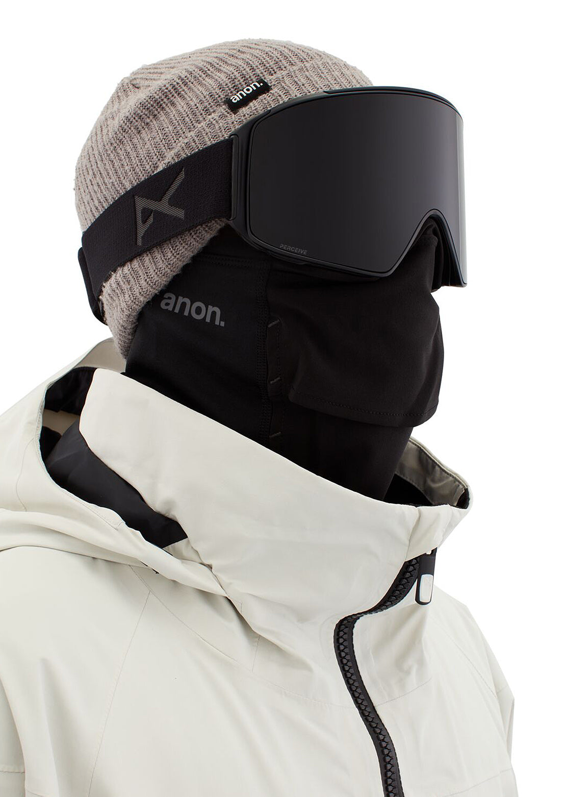 Anon M4 Cylindrical + Bonus Lens + MFI Face Mask Googles Smoke/Perceive Sunny Onyx/Perceive Variable Violet