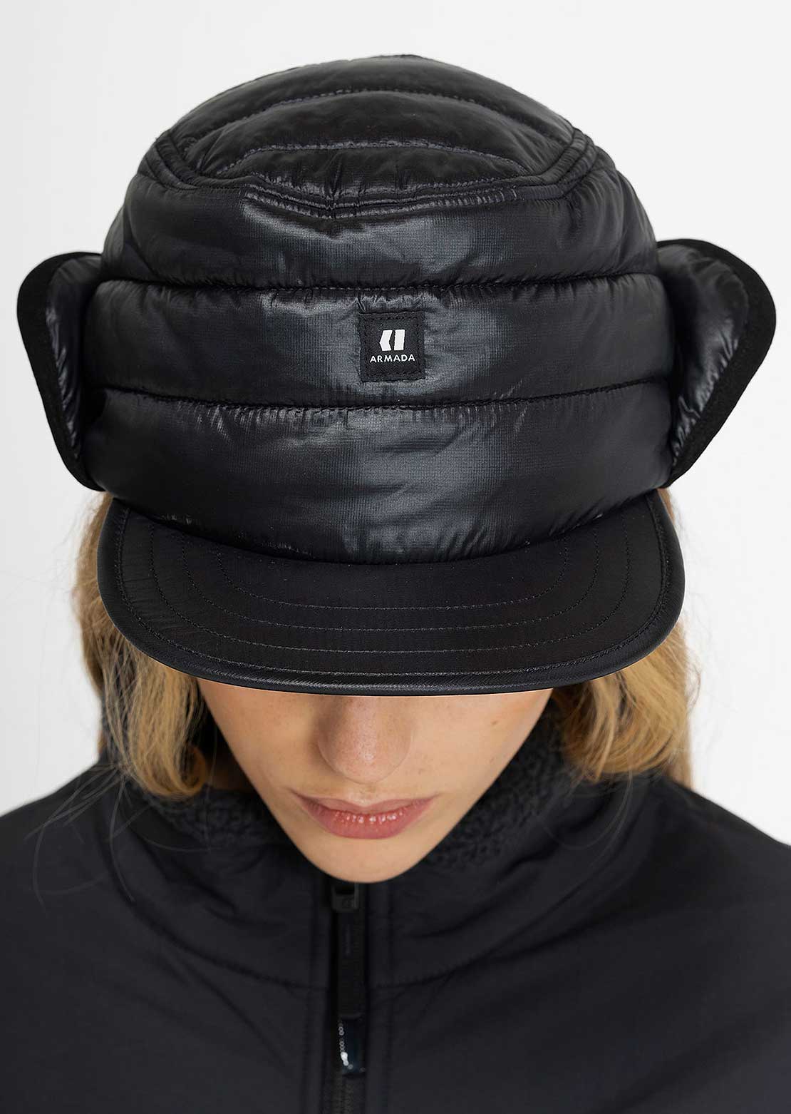Armada Quilted Packable Hat Black