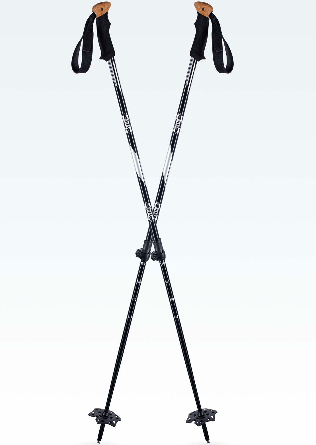 Atlas Men's Lockjaw Poles 2-Piece Black