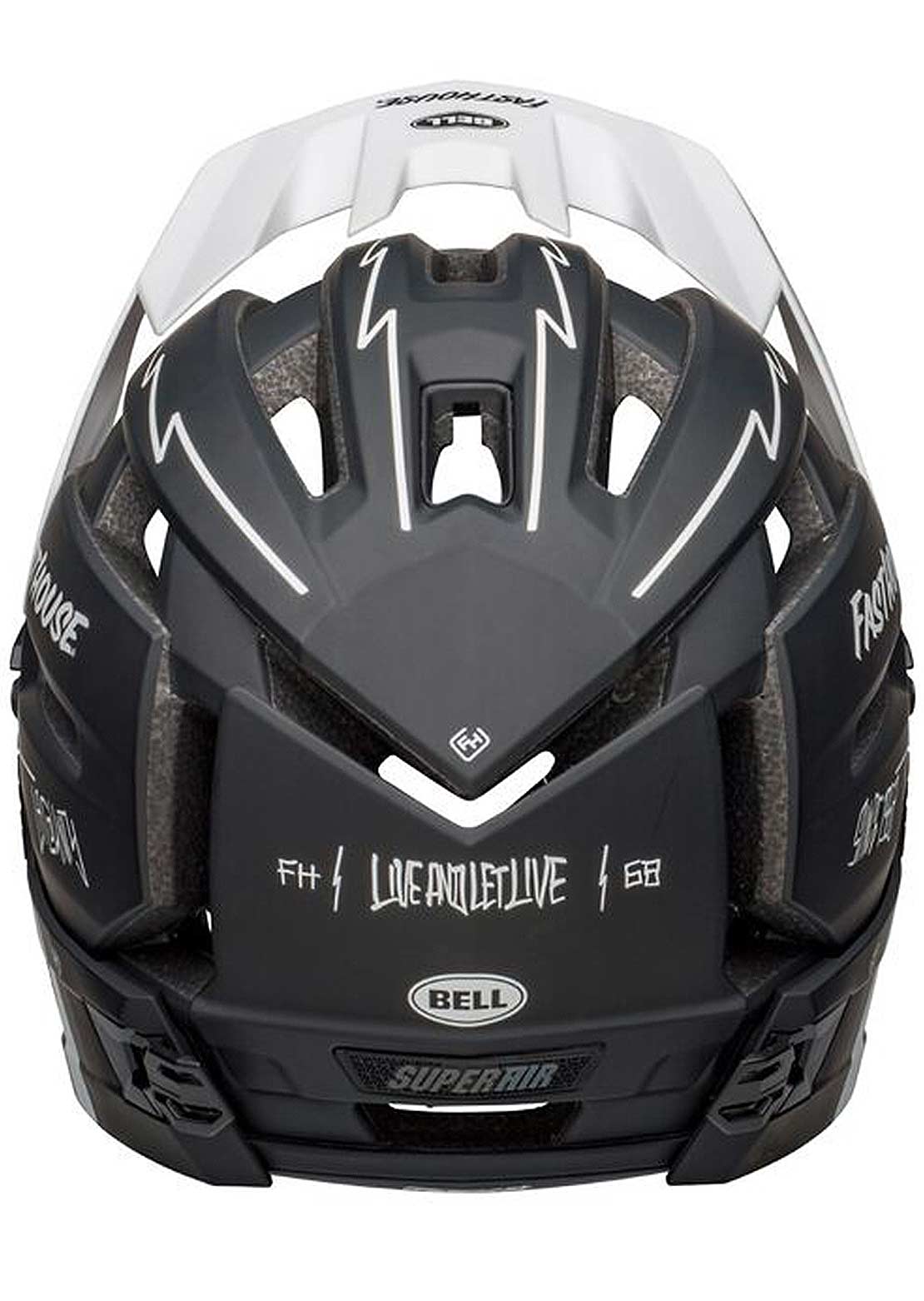 Bell Super Air R Spherical Mountain Bike Helmet Fasthouse Black/White