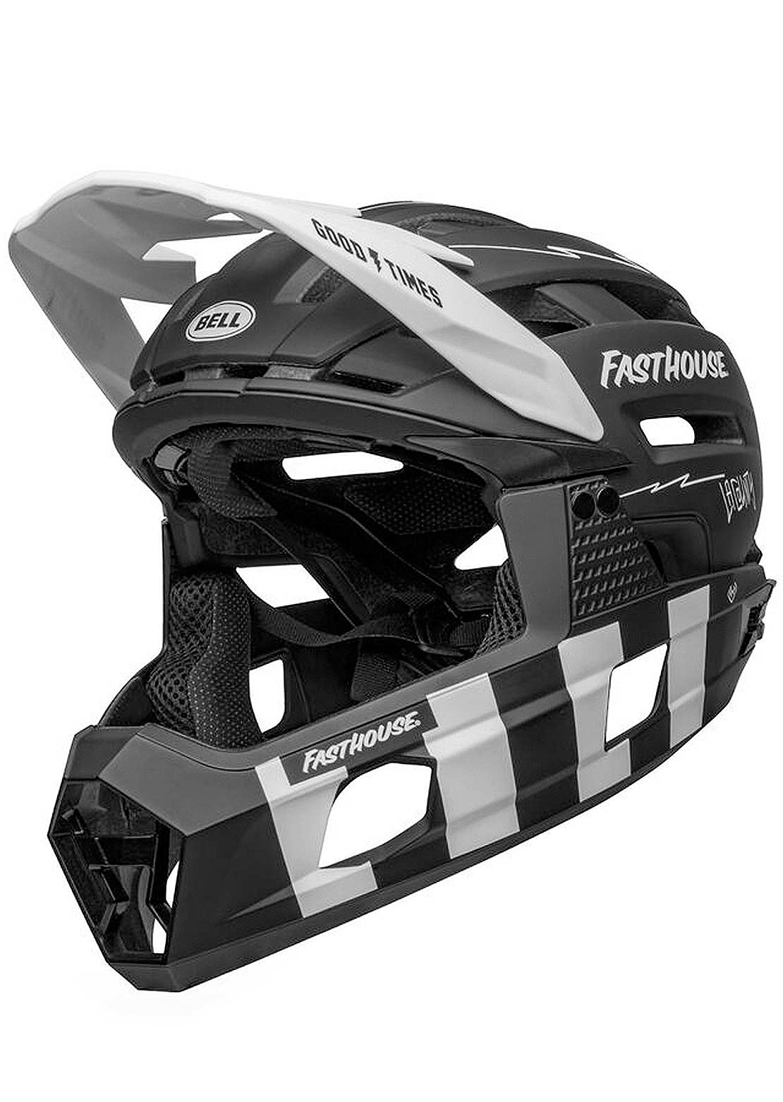 Bell Super Air R Spherical Mountain Bike Helmet Fasthouse Black/White