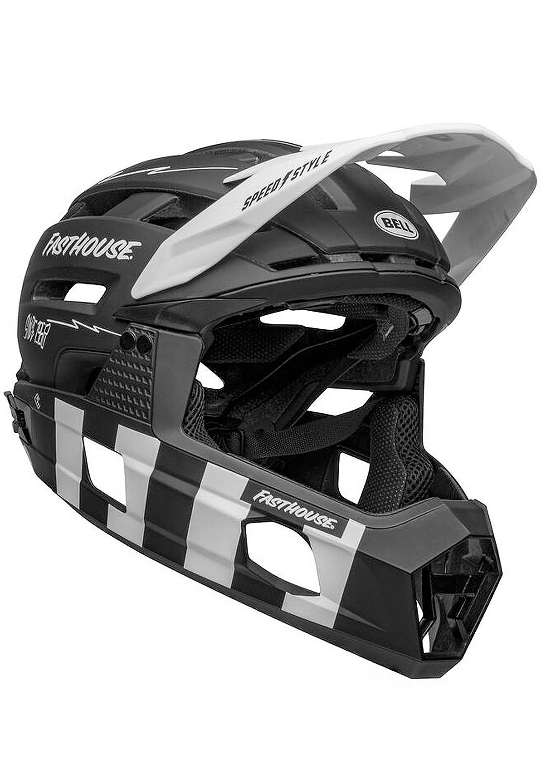 Bell Super Air R Spherical Mountain Bike Helmet Fasthouse Black/White