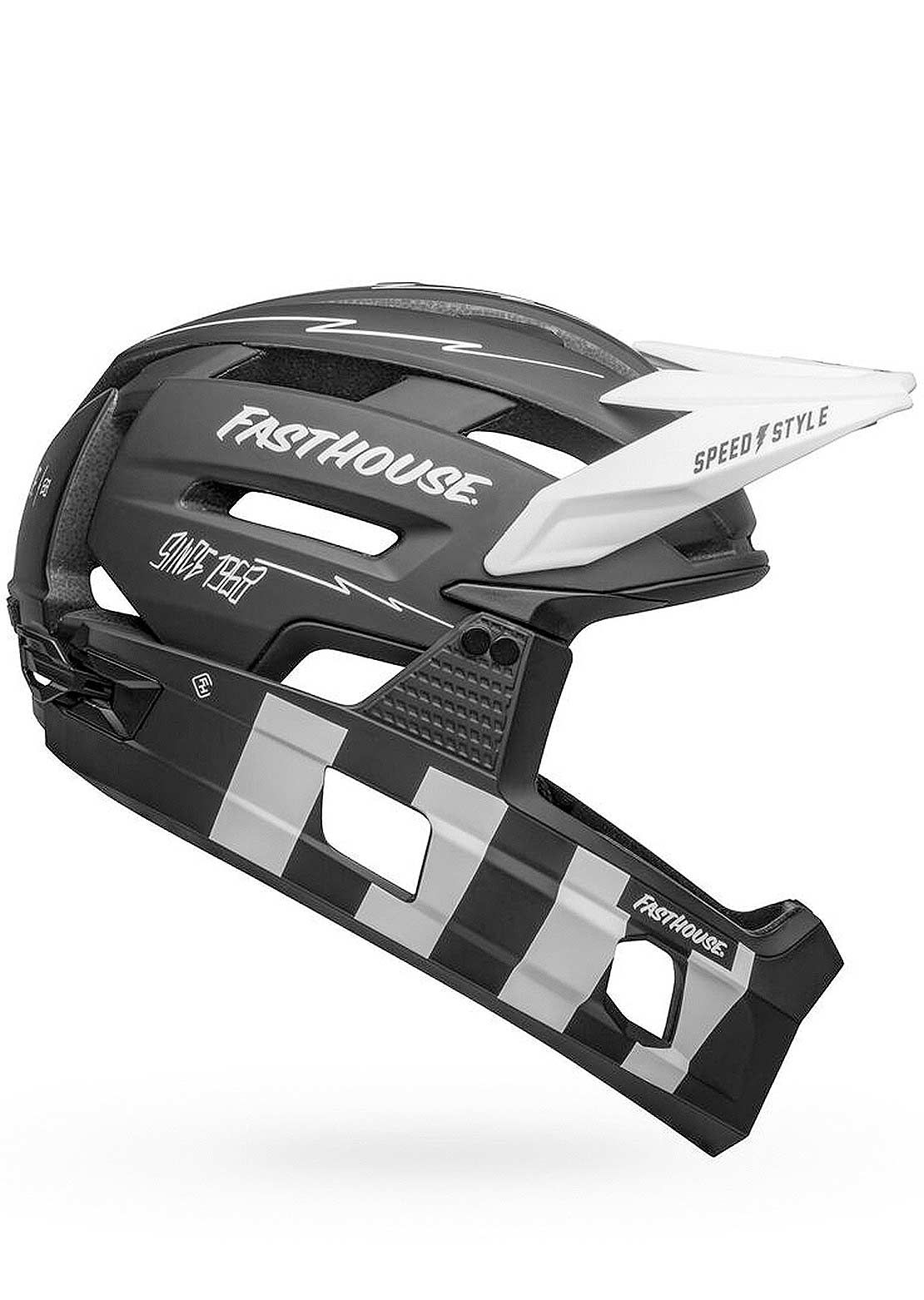 Bell Super Air R Spherical Mountain Bike Helmet Fasthouse Black/White