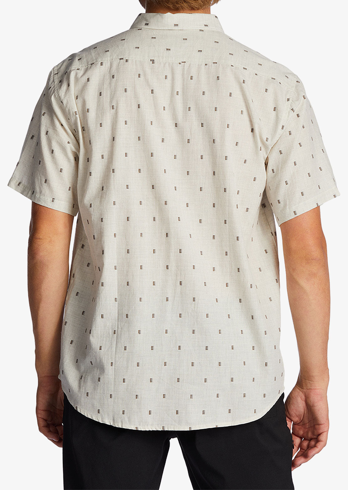 Billabong Men's All Day Jacquard Button Up Shirt Cream