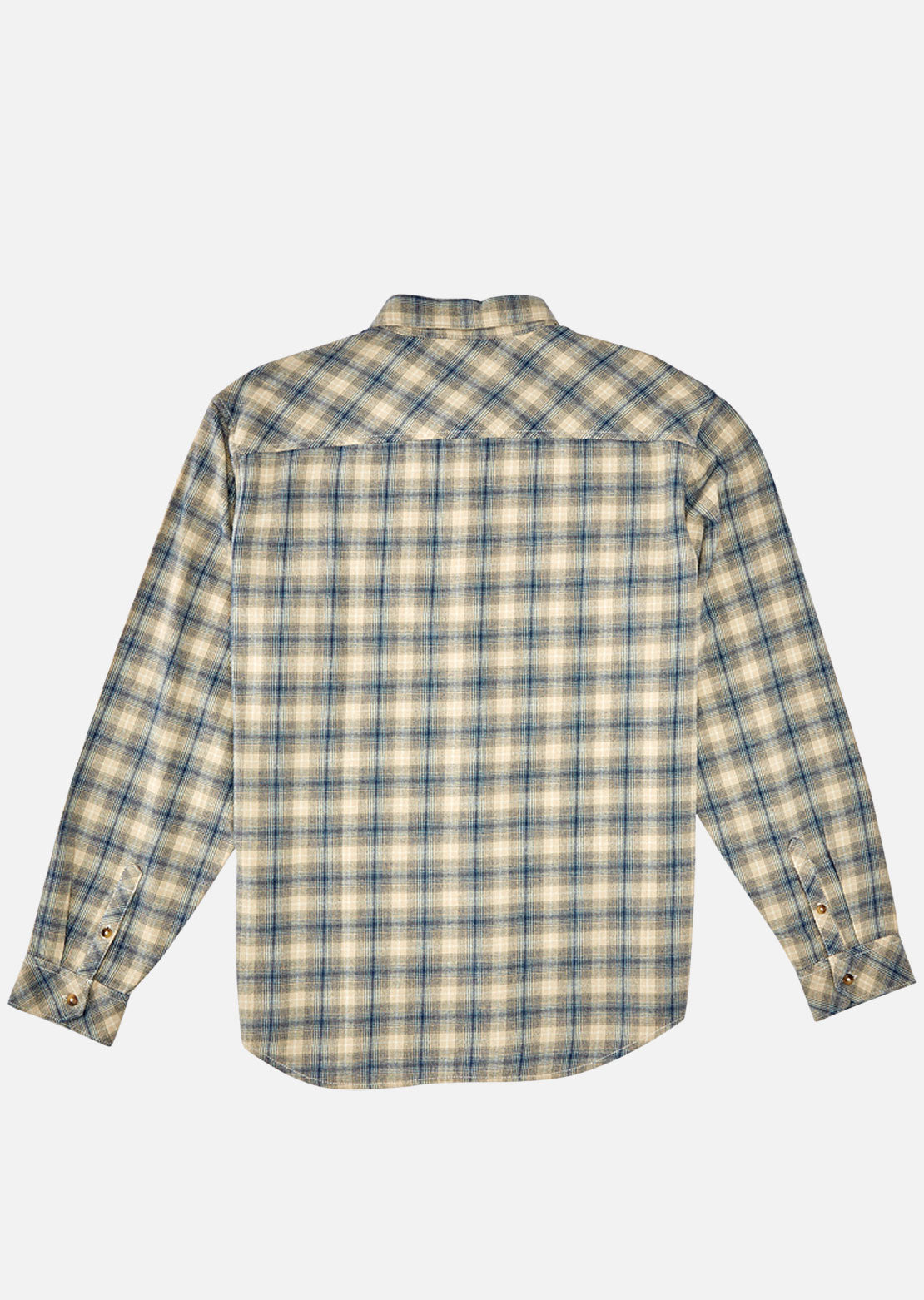 Billabong Men&#39;s Coastline Flannel Button Up Shirt North Sea
