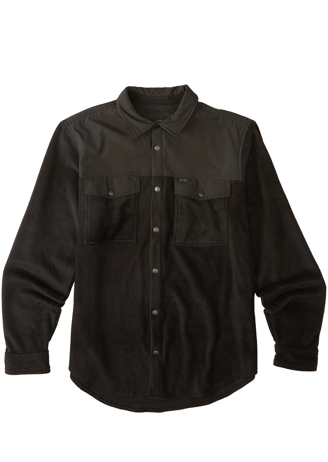 Billabong Men&#39;s Furnace Plus Long Sleeve Button Up Shirt Black