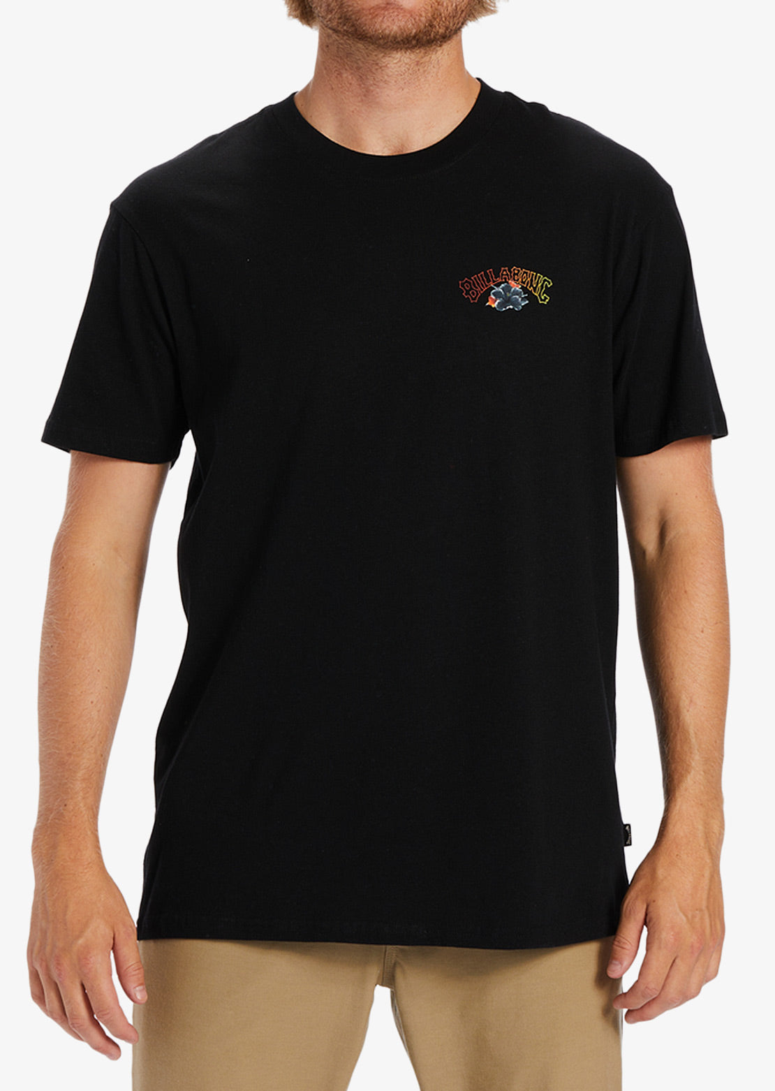 Billabong Men&#39;s Kamea Lava Girl T-Shirt Washed Black