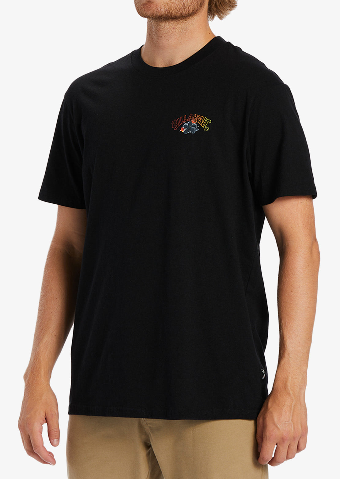 Billabong Men&#39;s Kamea Lava Girl T-Shirt Washed Black