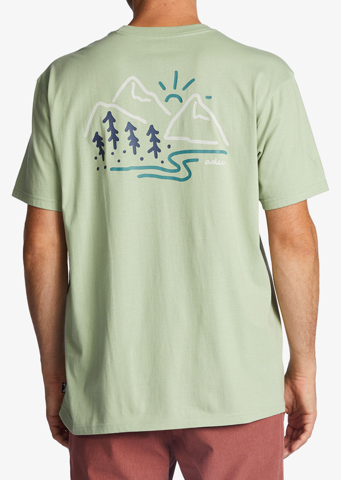 Billabong Men&#39;s Panorama T-Shirt Light Sage