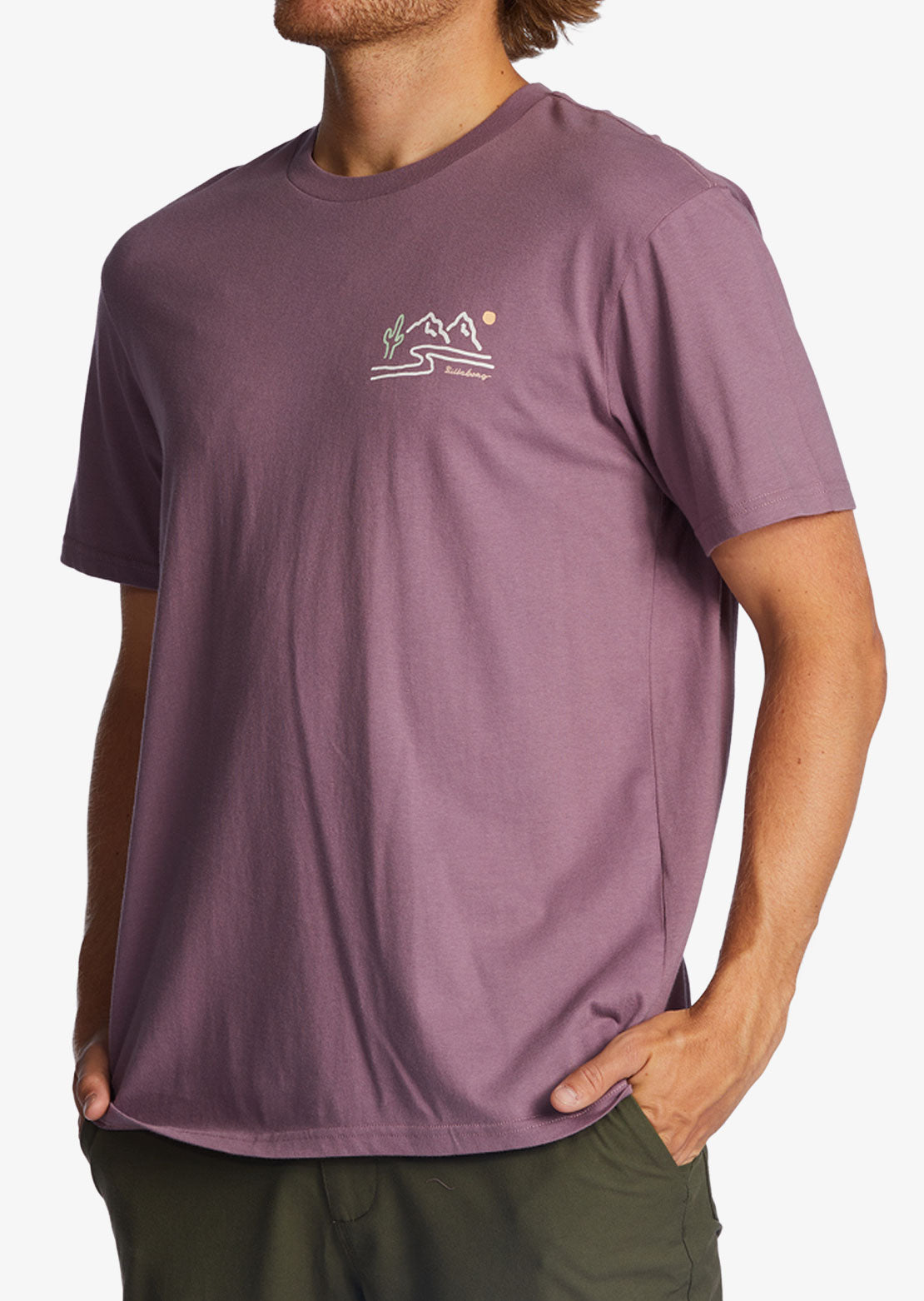 Billabong Men&#39;s Panorama T-Shirt Washed Wine