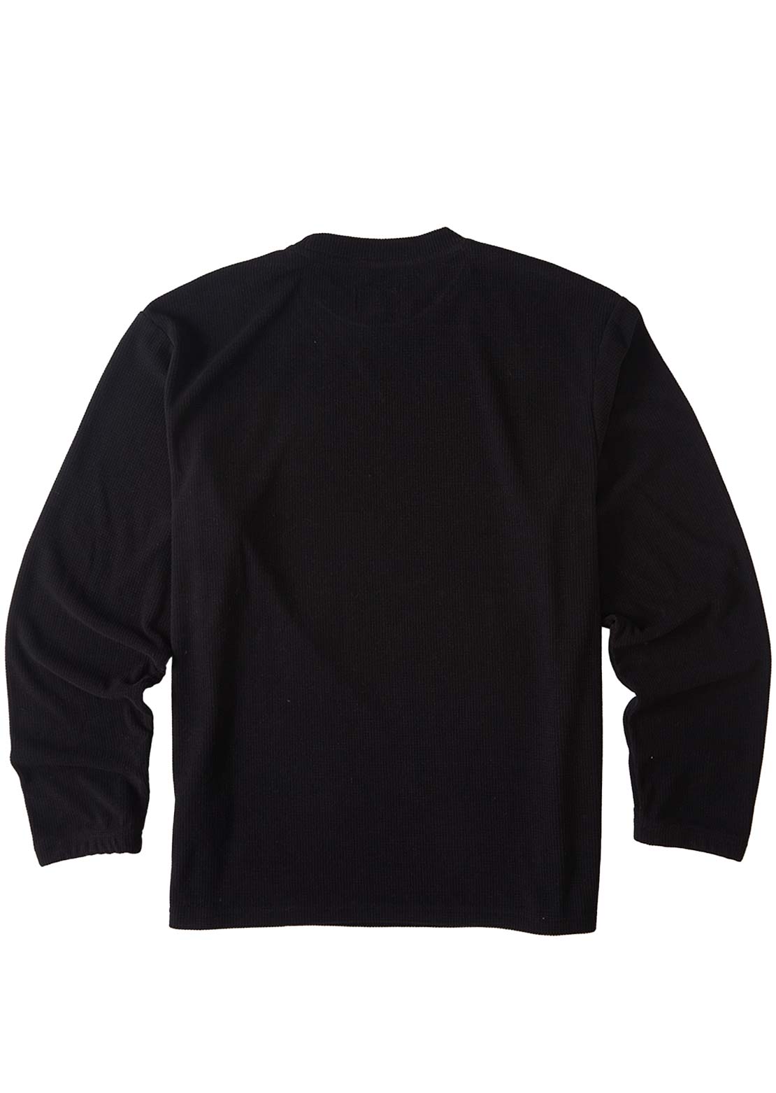 Billabong Men&#39;s Waffle Crewneck Pullover Washed Black