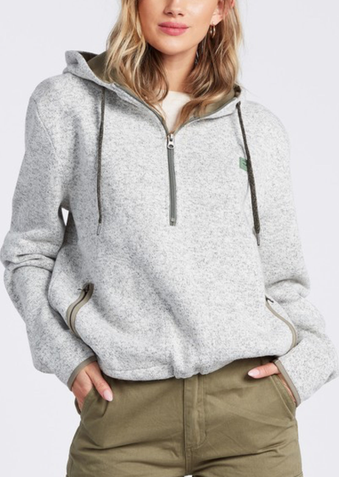 Billabong Women&#39;s Roam Free Hoodie Grey Heather