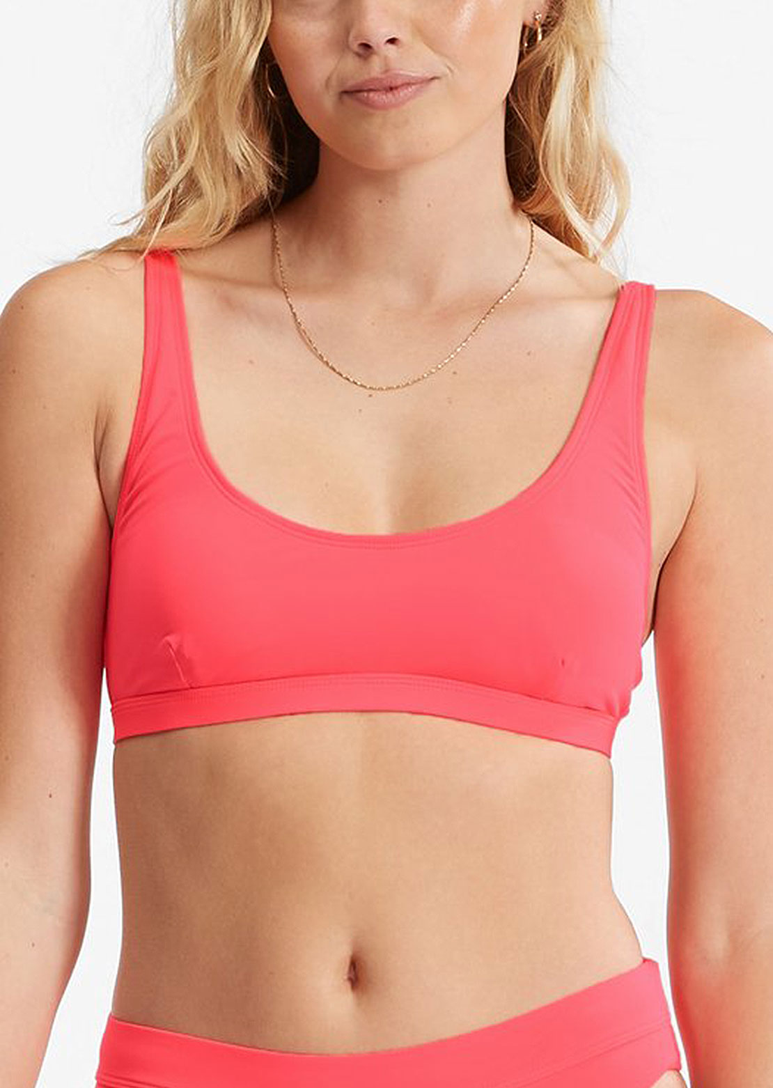 Billabong Women&#39;s Sol Searcher Tank Bikini Top Coral Dream