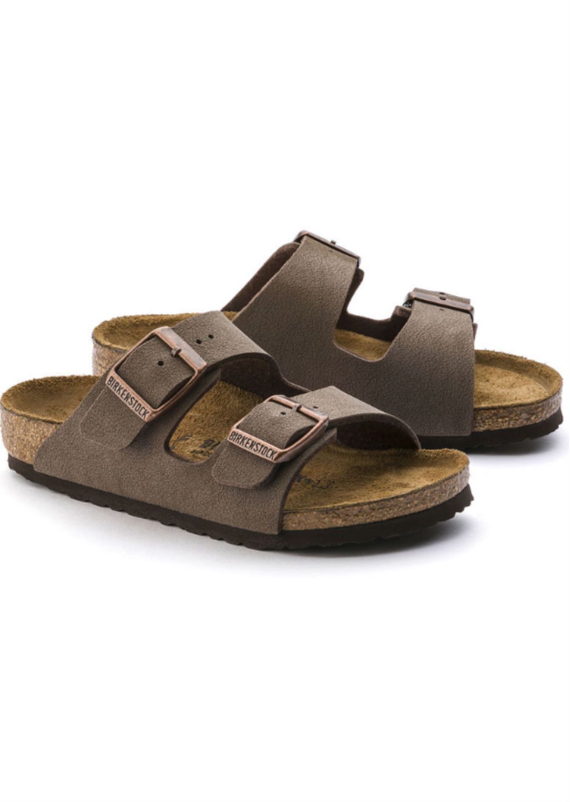 Birkenstock Junior Arizona Birkibuc Narrow Sandals Mocha