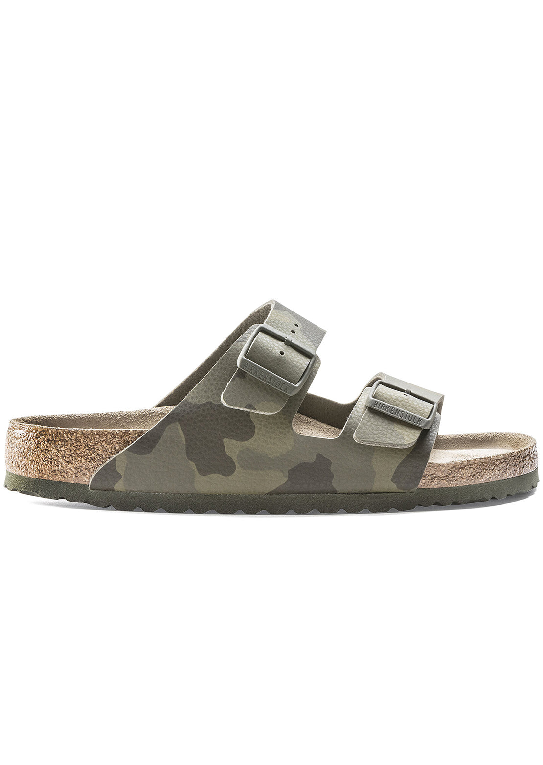 Birkenstock Men&#39;s Arizona Softbed Birko-Flor Sandals Desert Soil Camouflage