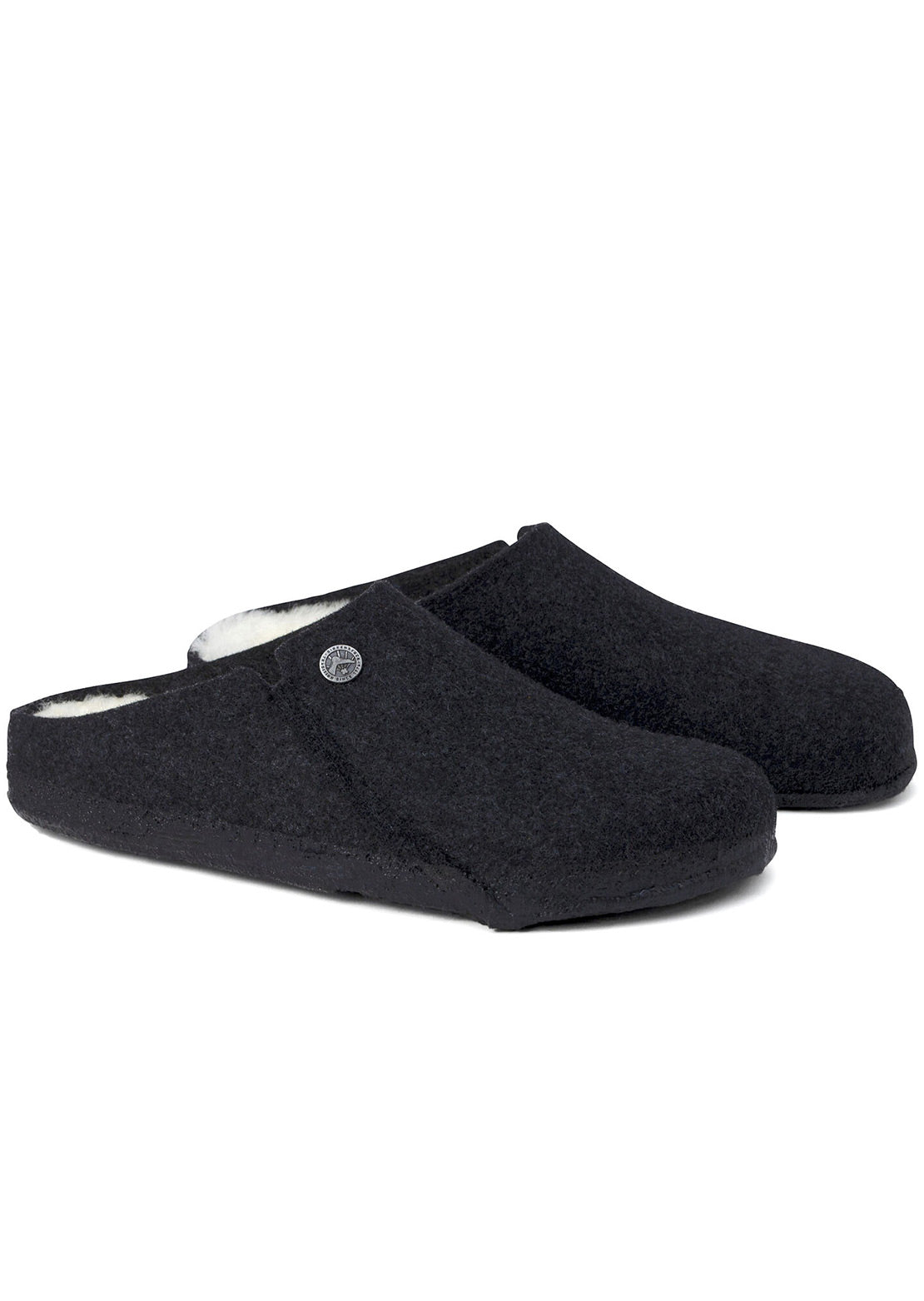 Birkenstock Men&#39;s Zermatt Wool Shearling Sandals Anthracite