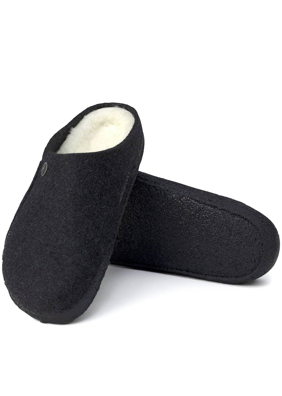 Birkenstock Men&#39;s Zermatt Wool Shearling Sandals Anthracite