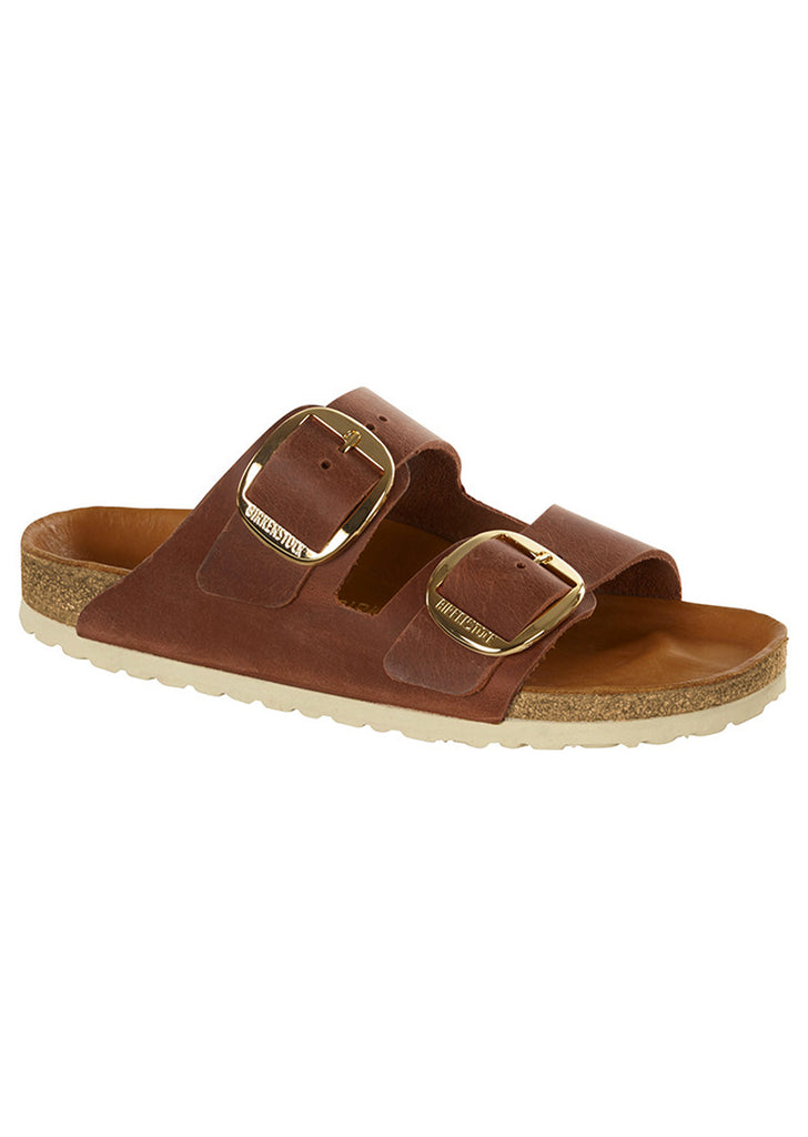 Arizona Big Buckle Narrow Oiled Leather Sandals