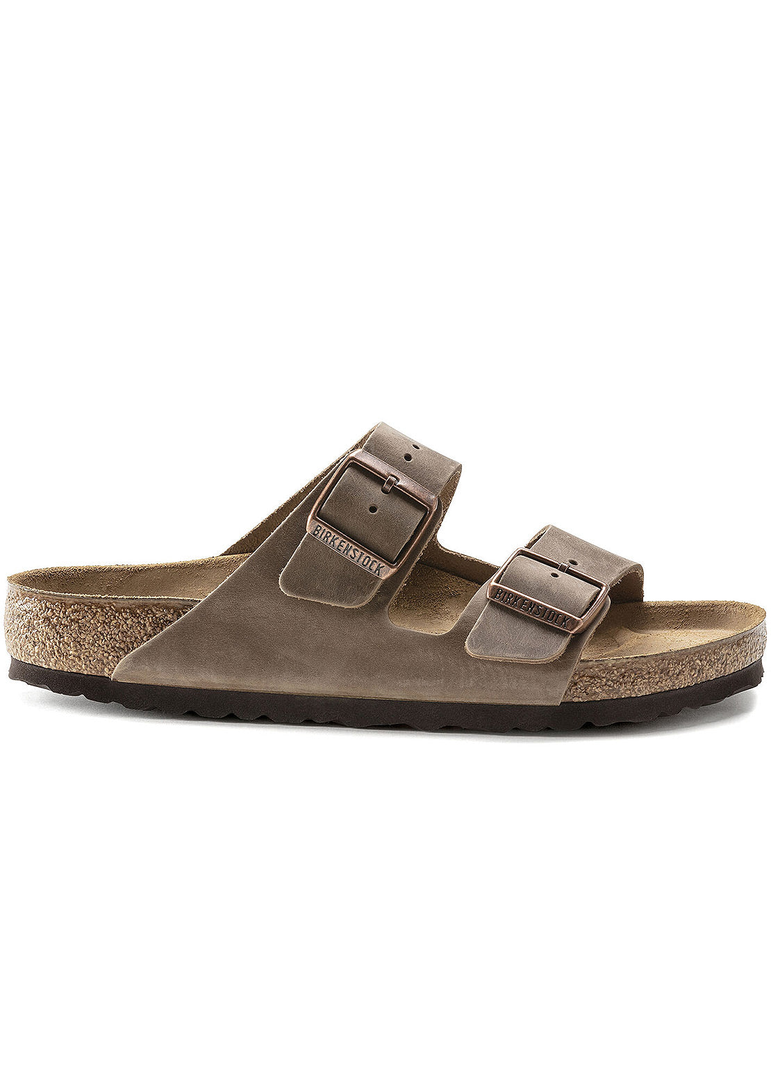 Birkenstock Unisex Arizona Oiled Leather Regular Sandals Tobacco