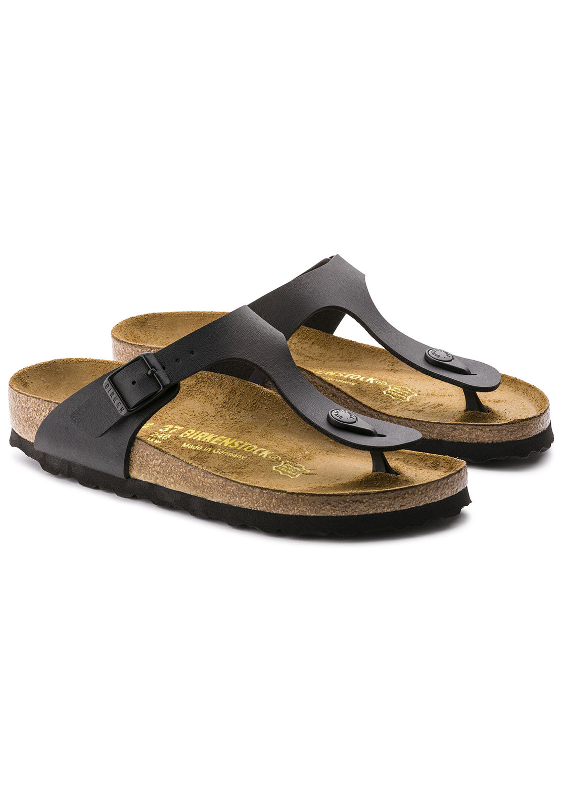 Birkenstock Unisex Gizeh Birko-Flor Narrow Sandals Black
