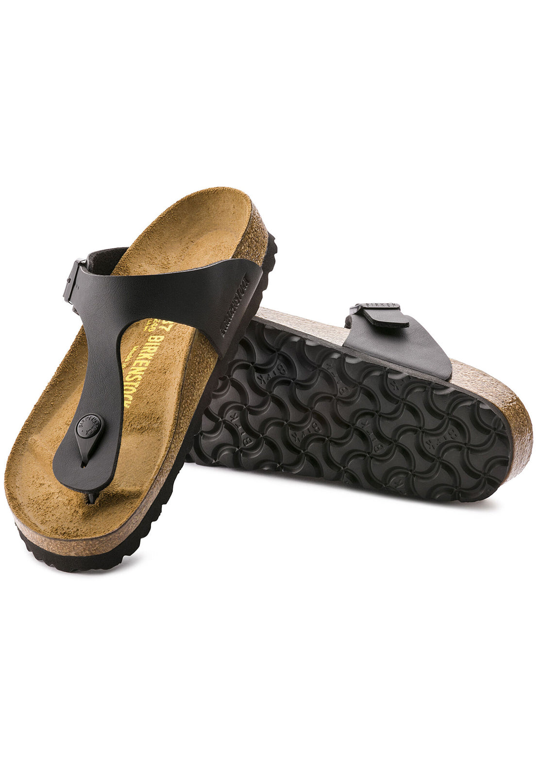 Birkenstock Unisex Gizeh Birko-Flor Narrow Sandals Black