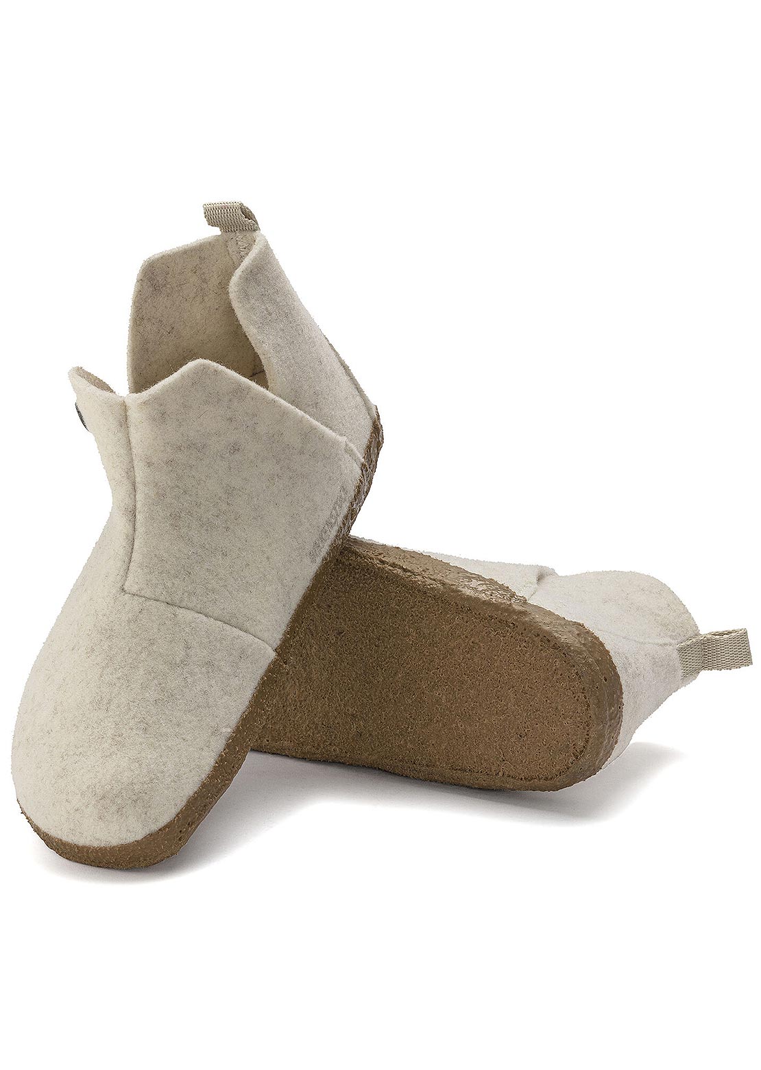 Birkenstock Women's Andermatt Wool Shearling Narrow Shoes Ecru