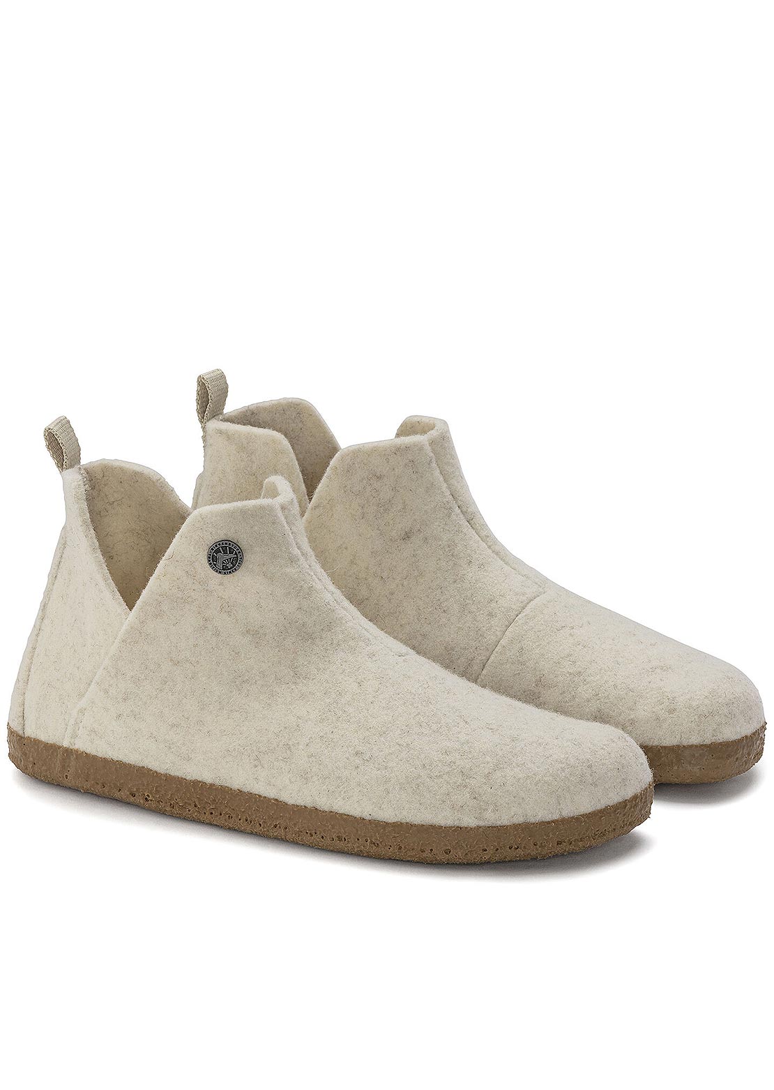 Birkenstock Women's Andermatt Wool Shearling Narrow Shoes Ecru