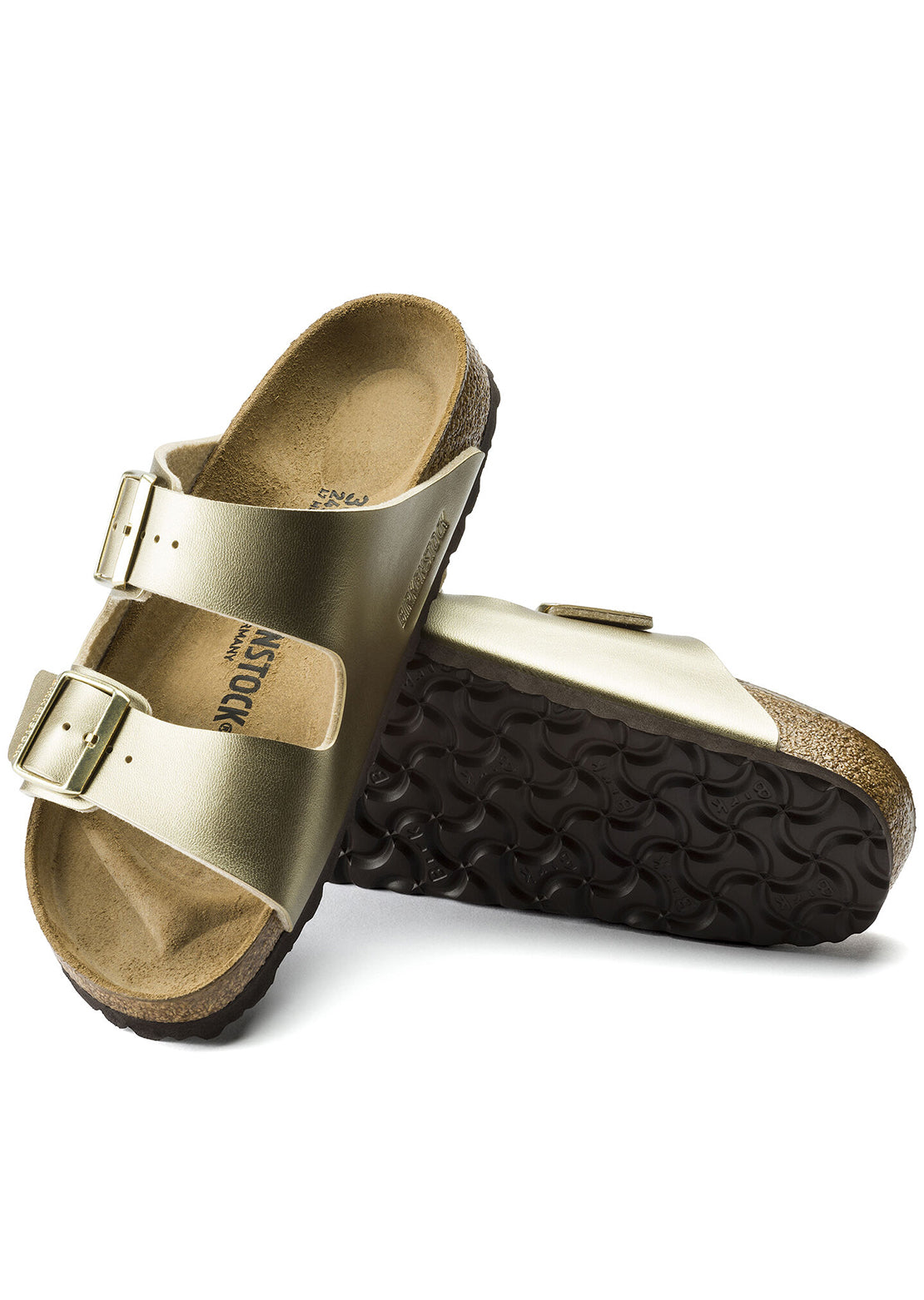 Birkenstock Women&#39;s Arizona Birko-Flor Narrow Sandals Gold