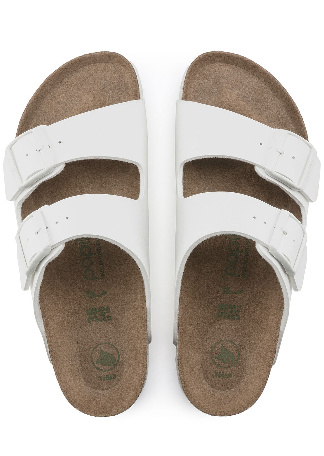 Birkenstock Women&#39;s Arizona Platform Vegan Birko-Flor Narrow Sandals White