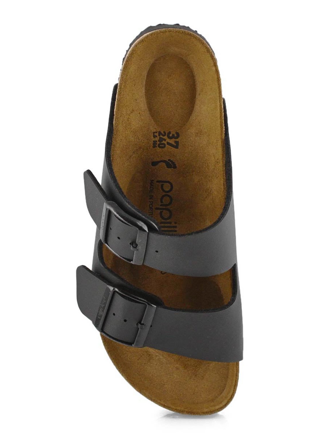 Birkenstock Women&#39;s Arizona Platform Vegan Birko-Flor Narrow Sandals Black