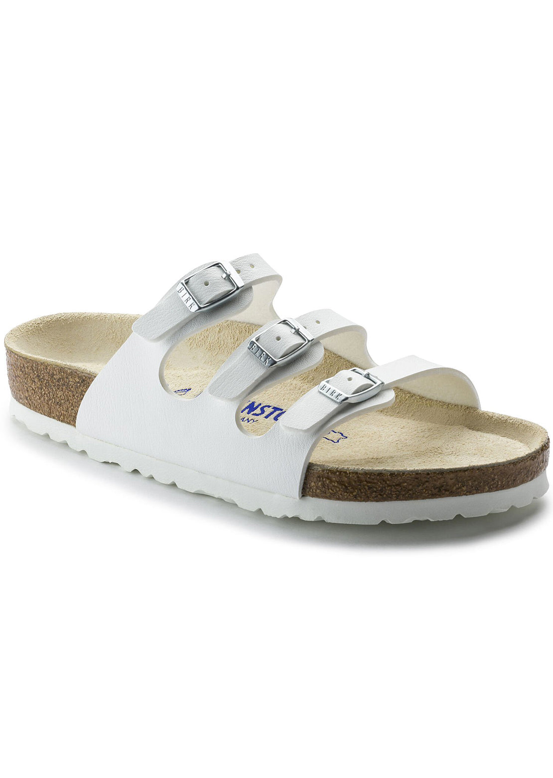 Birkenstock Women’s Florida Birko-Flor Narrow Sandals White