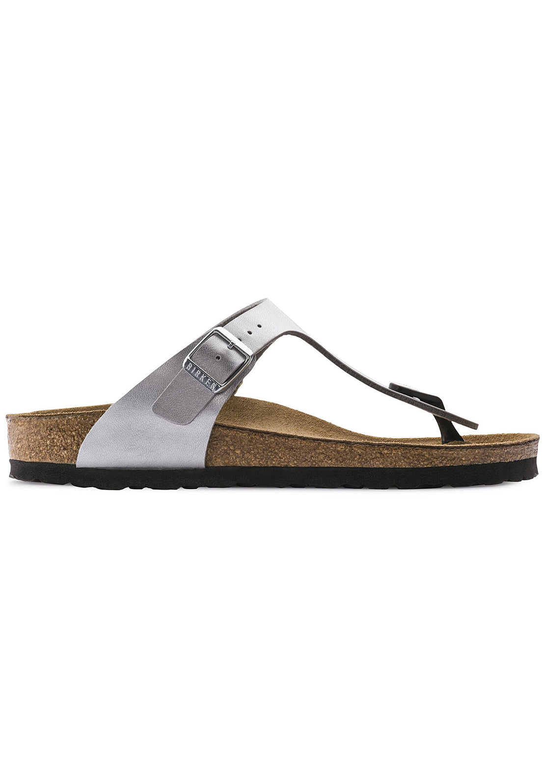 Birkenstock Women&#39;s Gizeh Birko-Flor Sandals Silver
