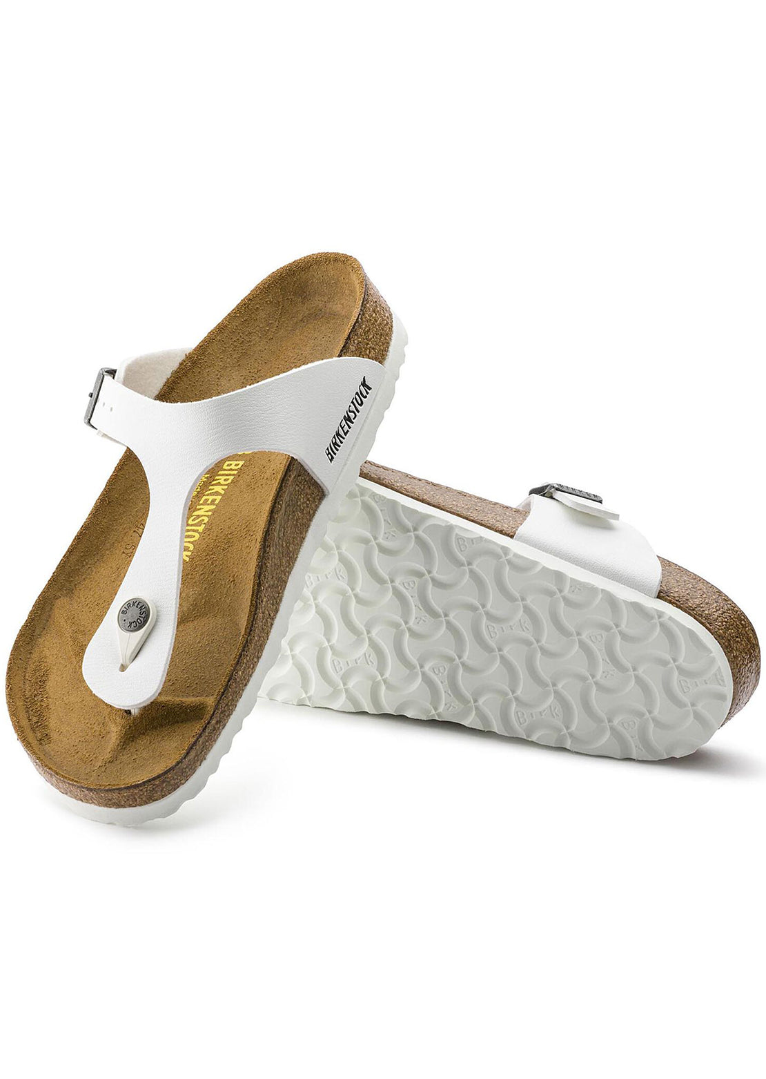 Birkenstock Women&#39;s Gizeh Birko-Flor Sandals White