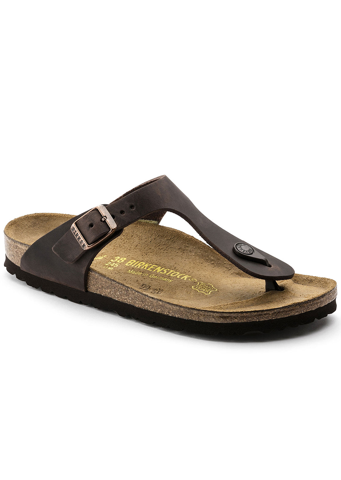 Birkenstock Women&#39;s Gizeh Oiled Leather Sandals Habana