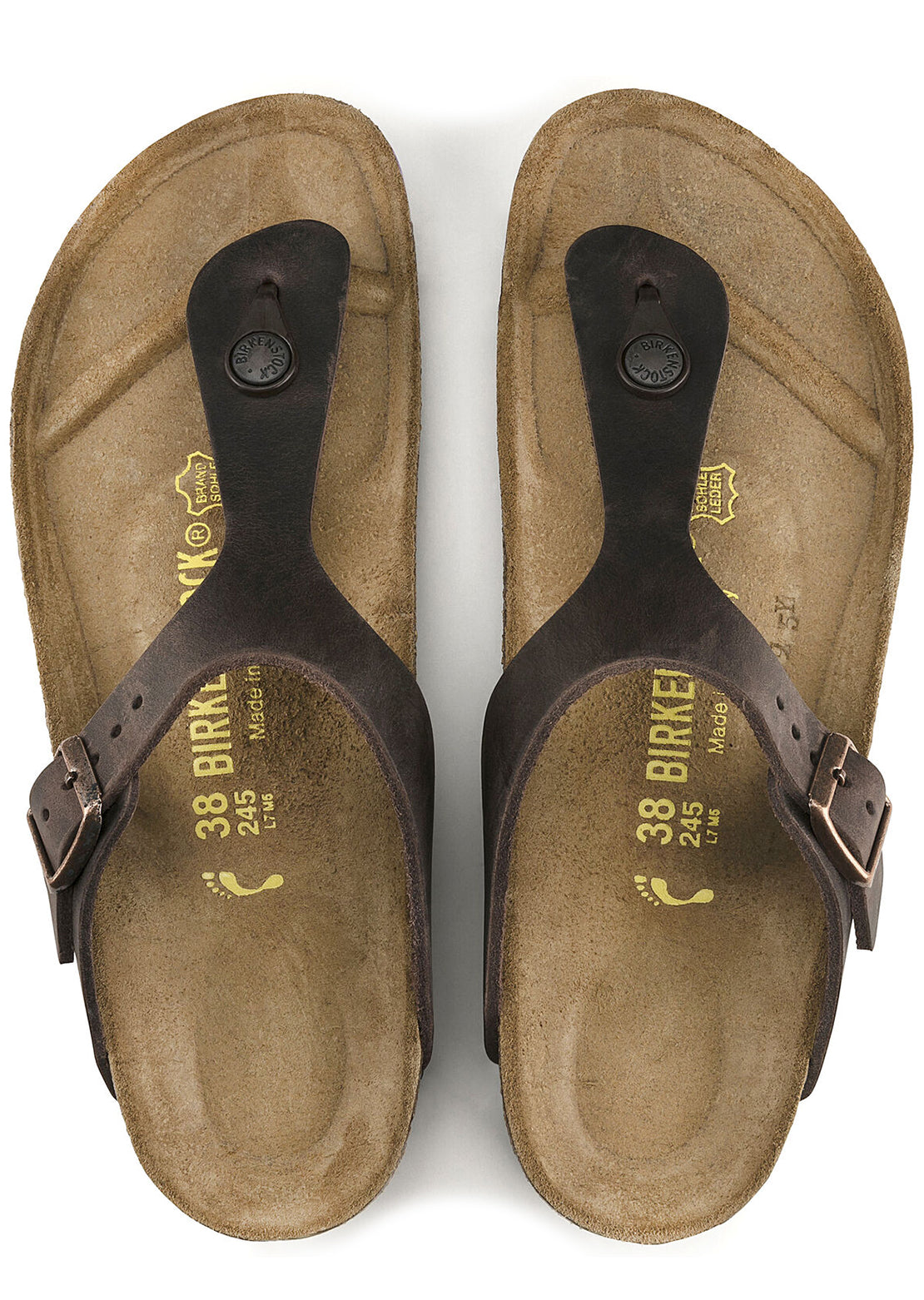 Birkenstock Women&#39;s Gizeh Oiled Leather Sandals Habana