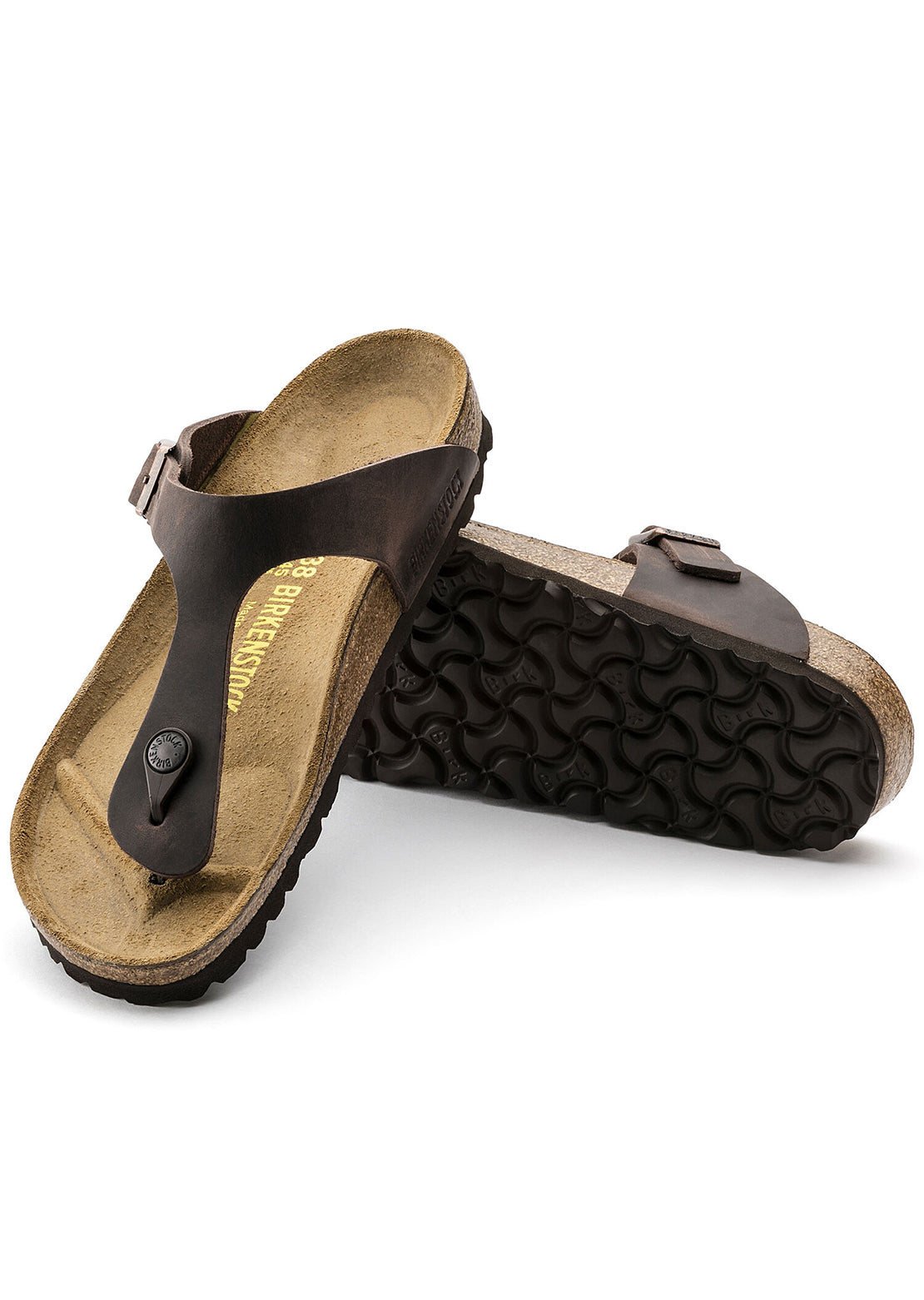 Birkenstock Women&#39;s Gizeh Oiled Leather Sandals Habana