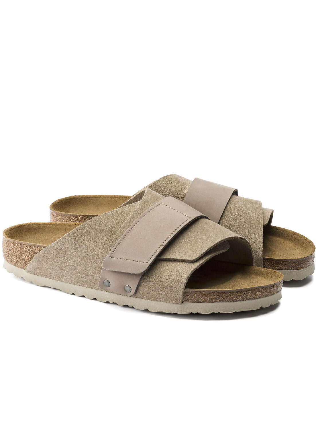 Birkenstock Women's Kyoto Suede/Nubuck Narrow Sandals Taupe