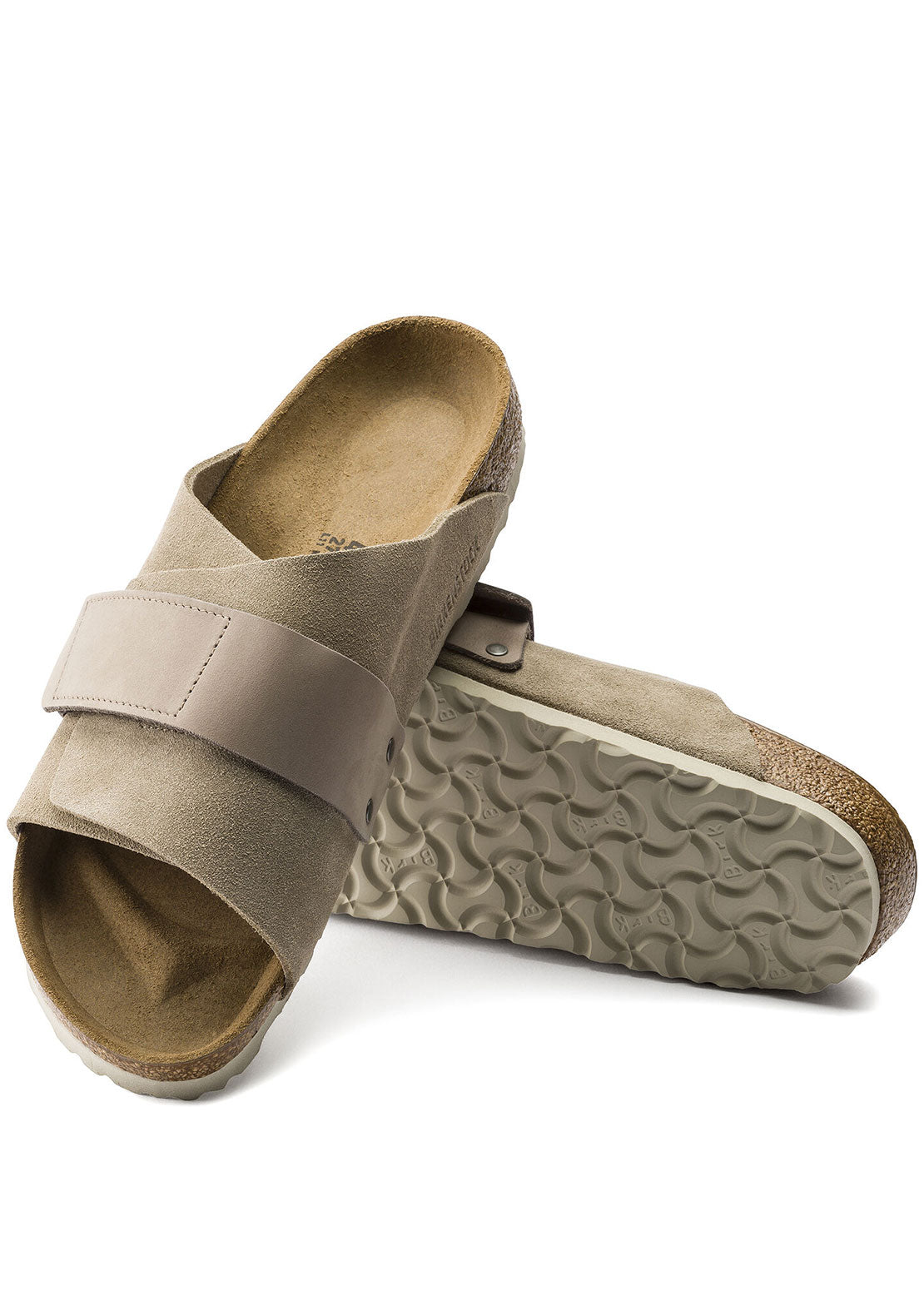 Birkenstock Women's Kyoto Suede/Nubuck Narrow Sandals Taupe