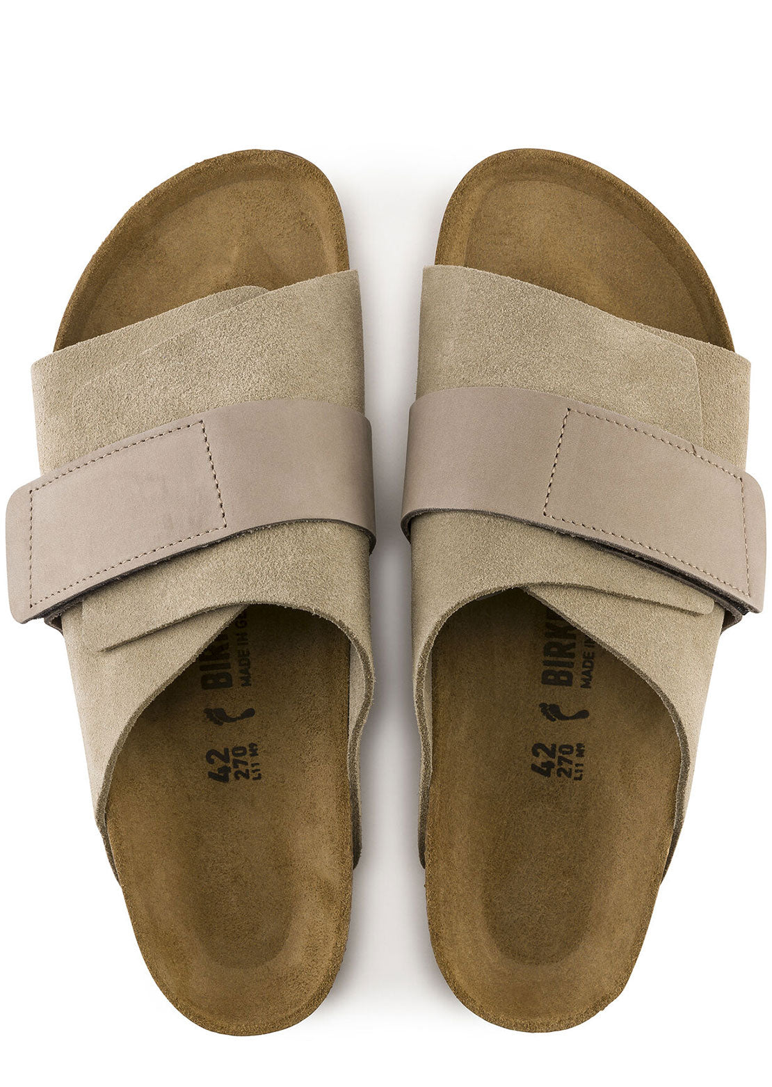Birkenstock Women's Kyoto Suede/Nubuck Narrow Sandals Taupe