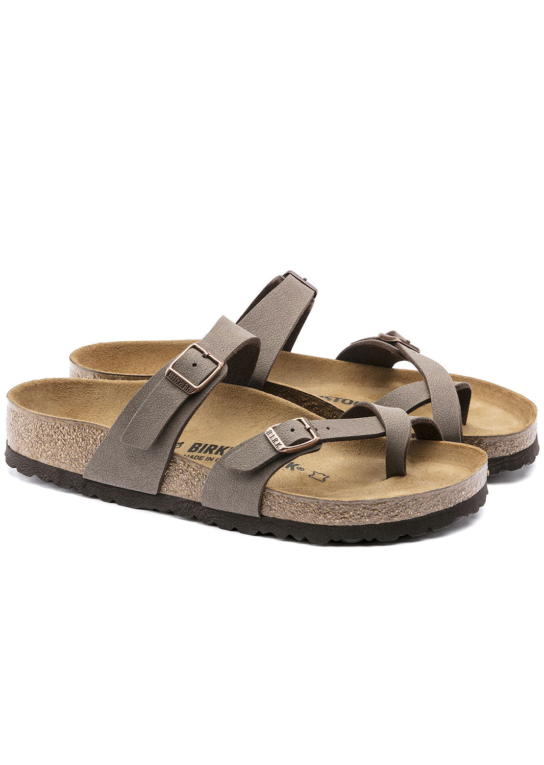 Birkenstock Women's Mayari Birkibuc Narrow Sandals Mocha