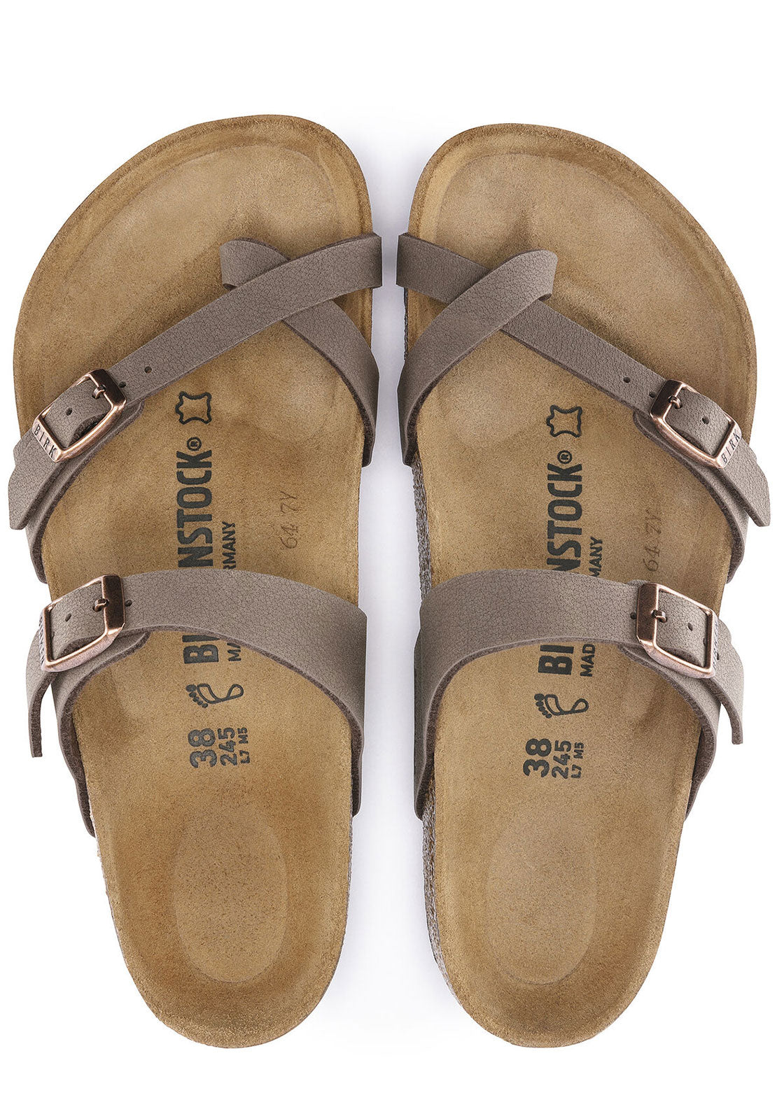 Birkenstock Women's Mayari Birkibuc Narrow Sandals Mocha