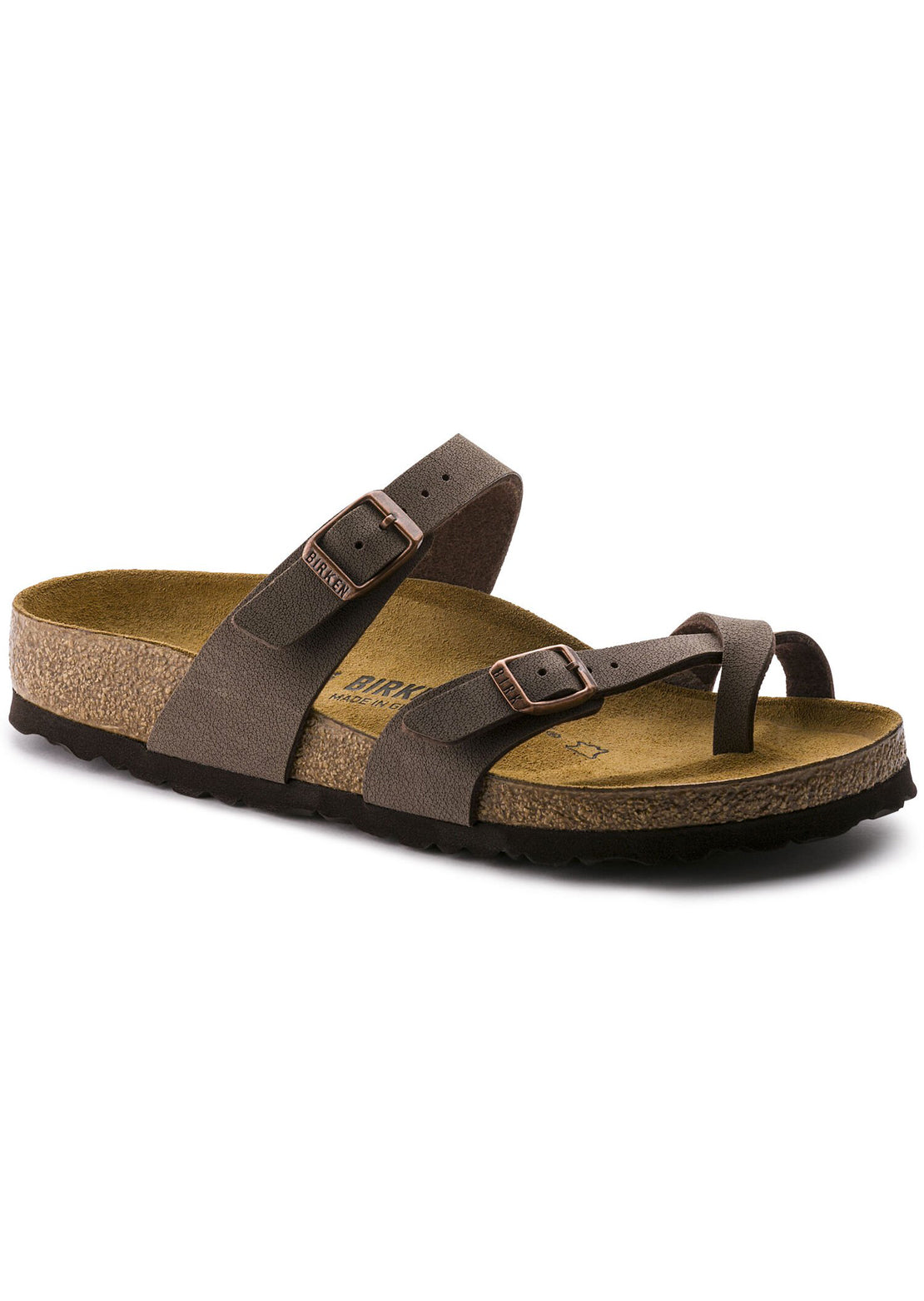 Birkenstock Women’s Mayari Birko-Flor Regular Sandals Nubuck Mocha