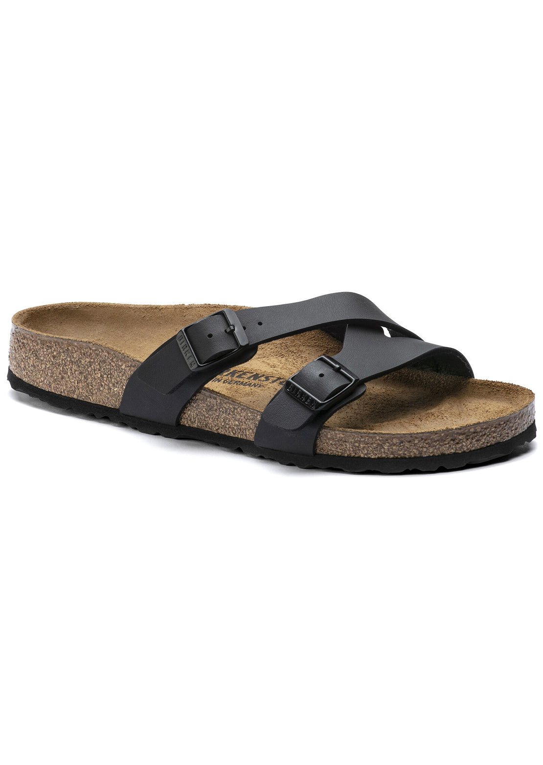 Birkenstock Women’s Yao Balance Birko-Flor Regular Sandals Black