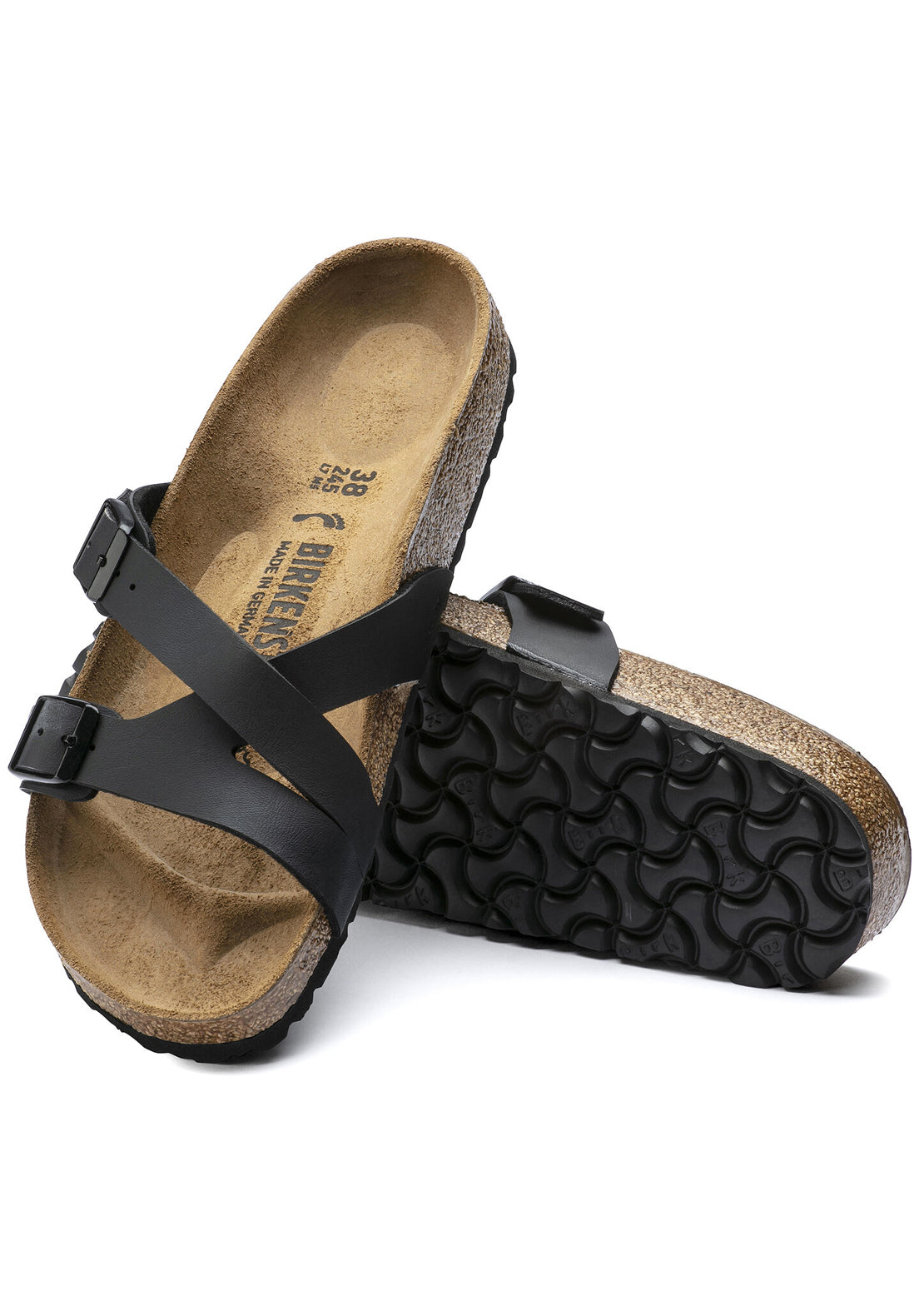 Birkenstock Women’s Yao Balance Birko-Flor Regular Sandals Black