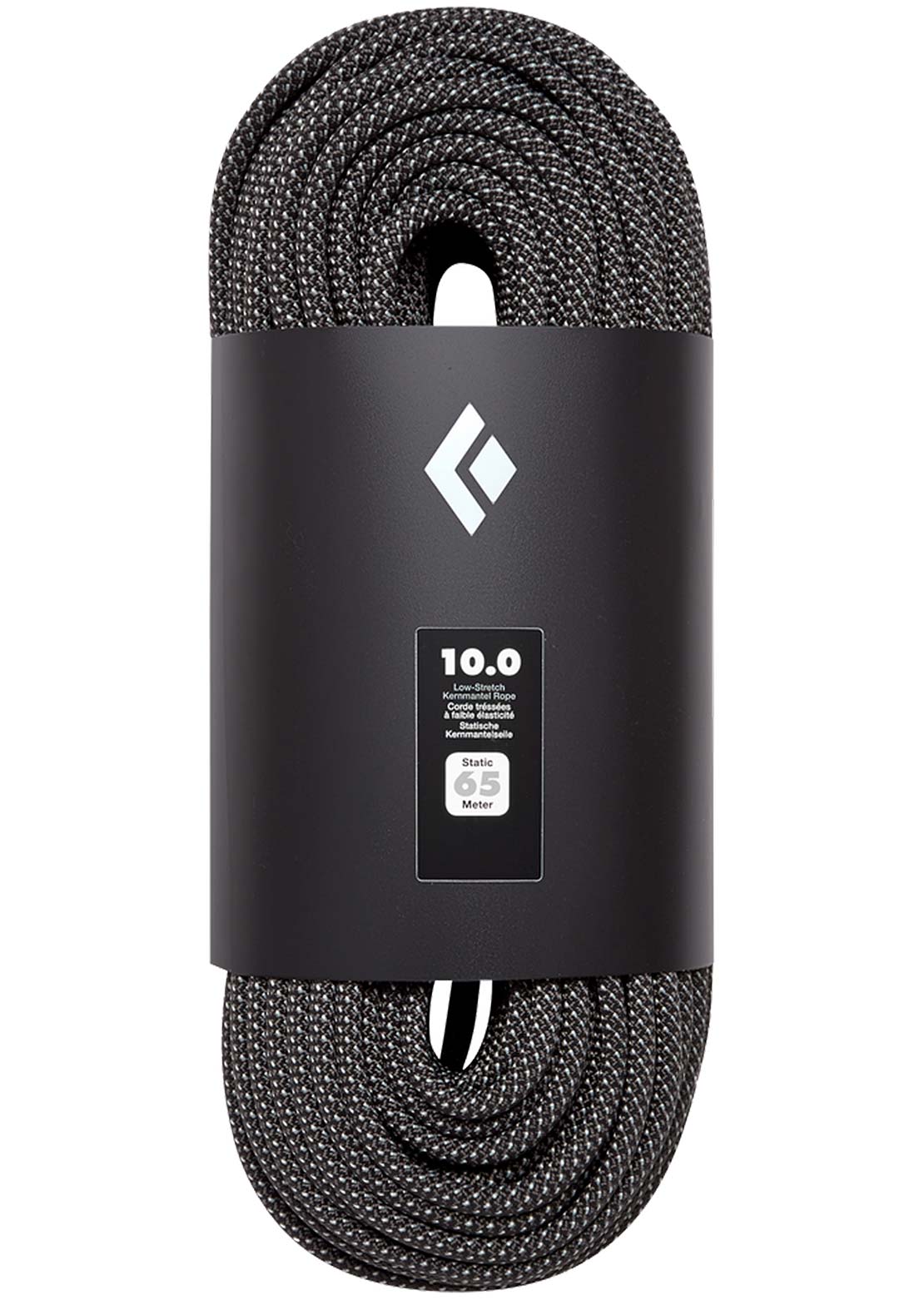 Black Diamond 10.0 Static Climbing Rope Black