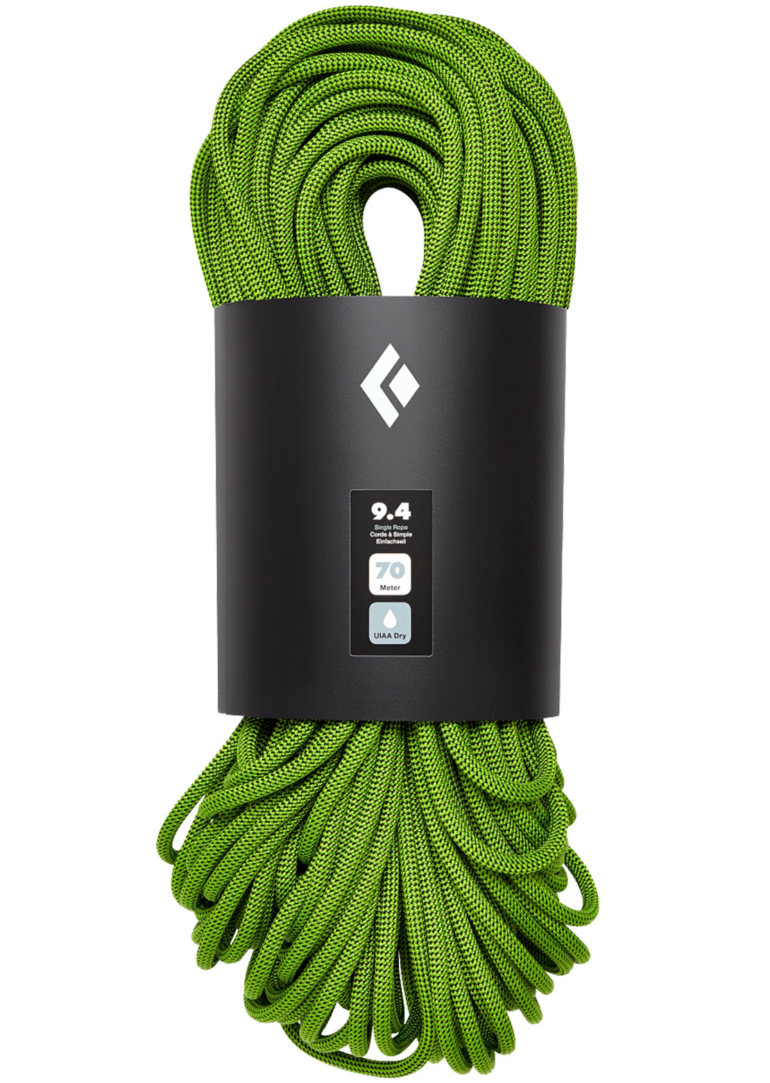 Black Diamond 9.4 Dry Climbing Rope Envy Green