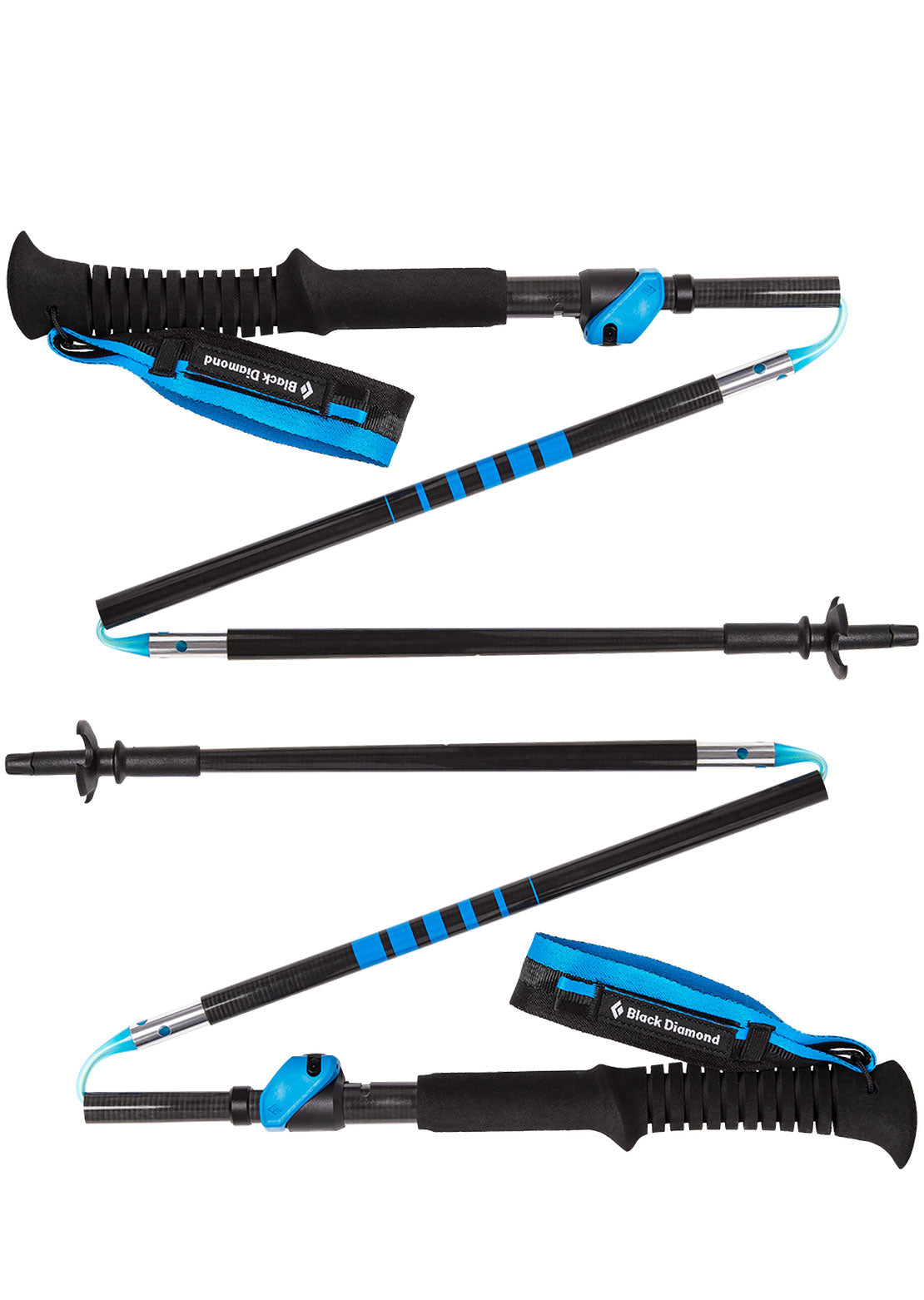 Black Diamond Distance Carbon FLZ Poles Ultra Blue+