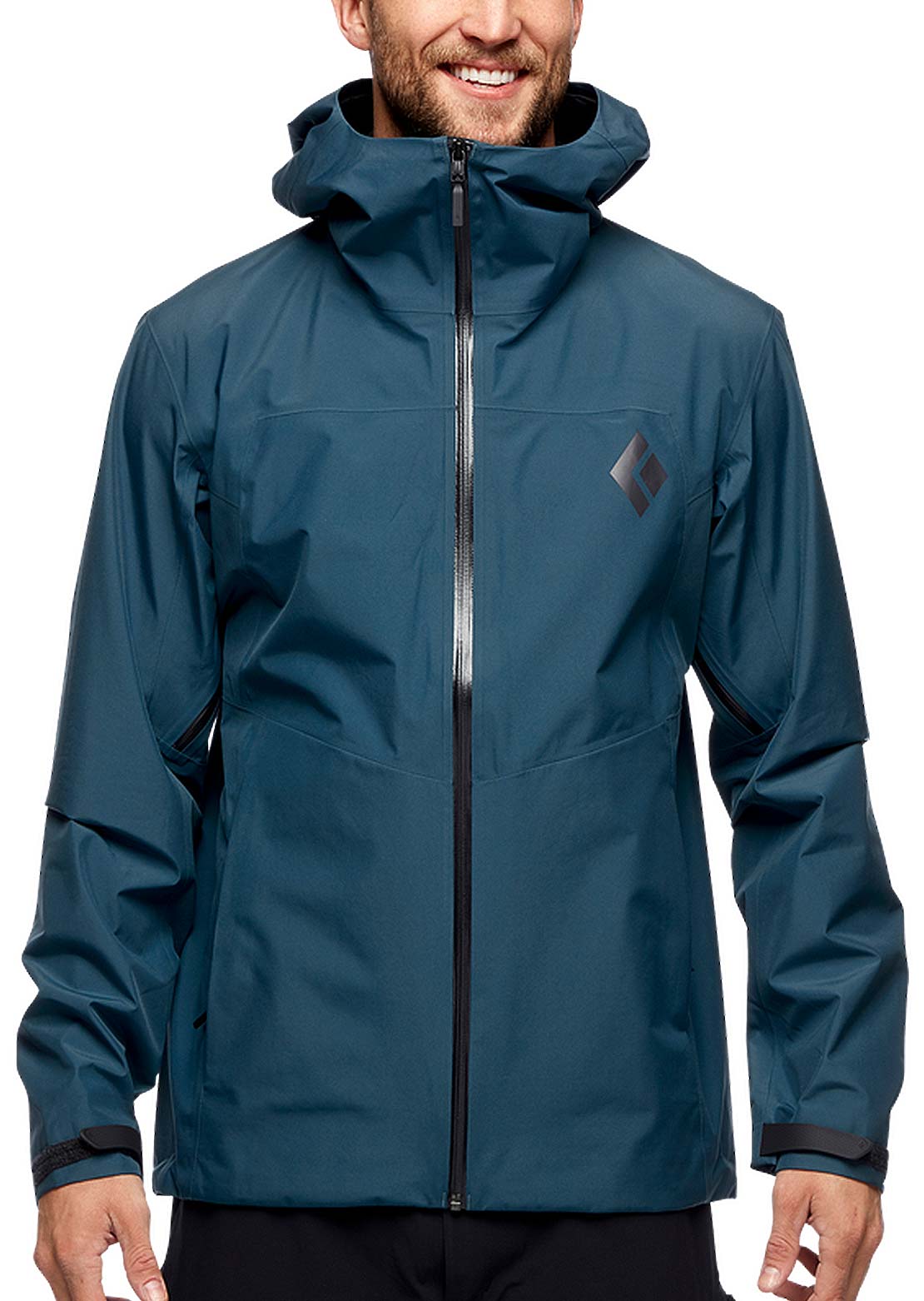Black Diamond Men&#39;s Liquid Point Shell Jacket Azurite
